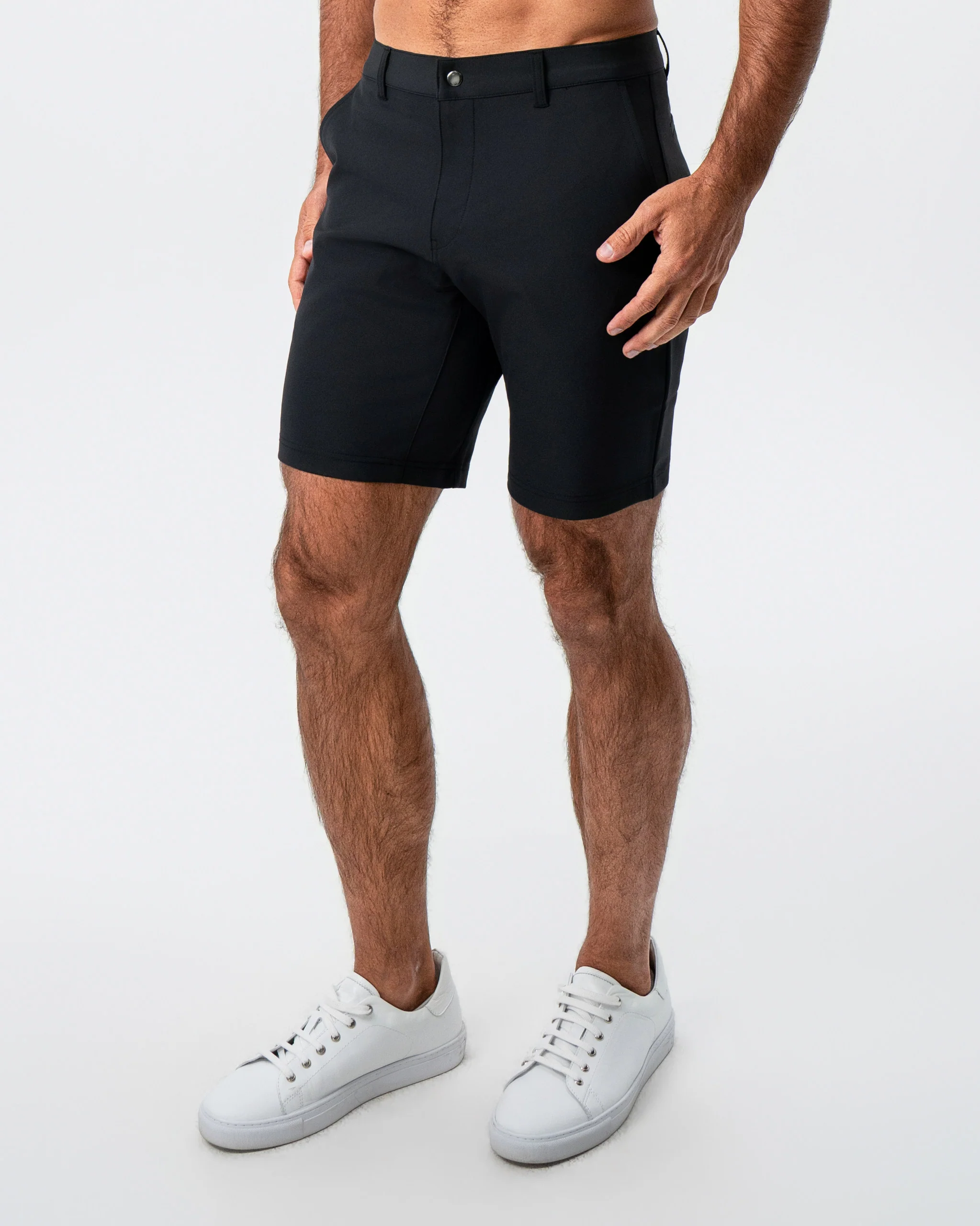 Athletic Fit Shorts - Black - Image 4