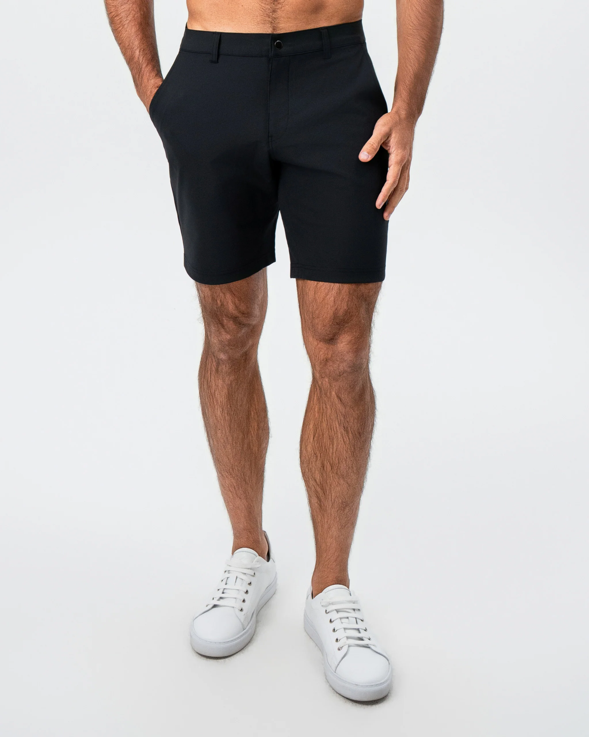 Athletic Fit Shorts - Black - Image 5