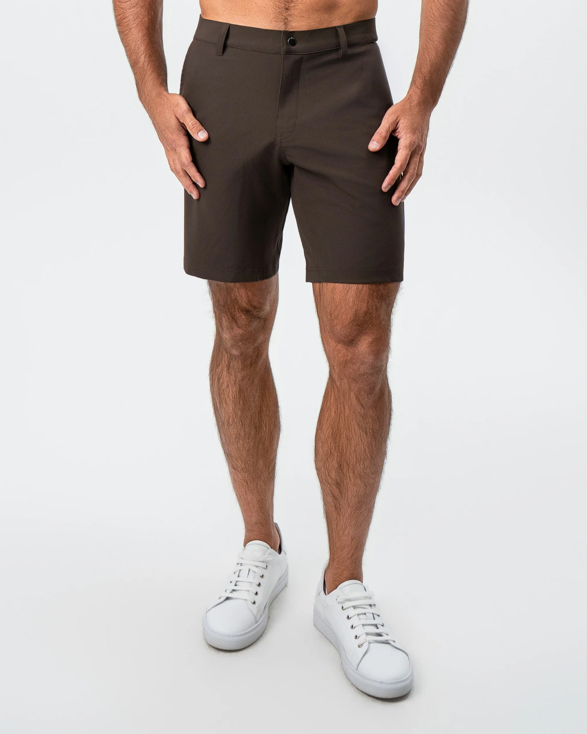 Athletic Fit Shorts - Brown