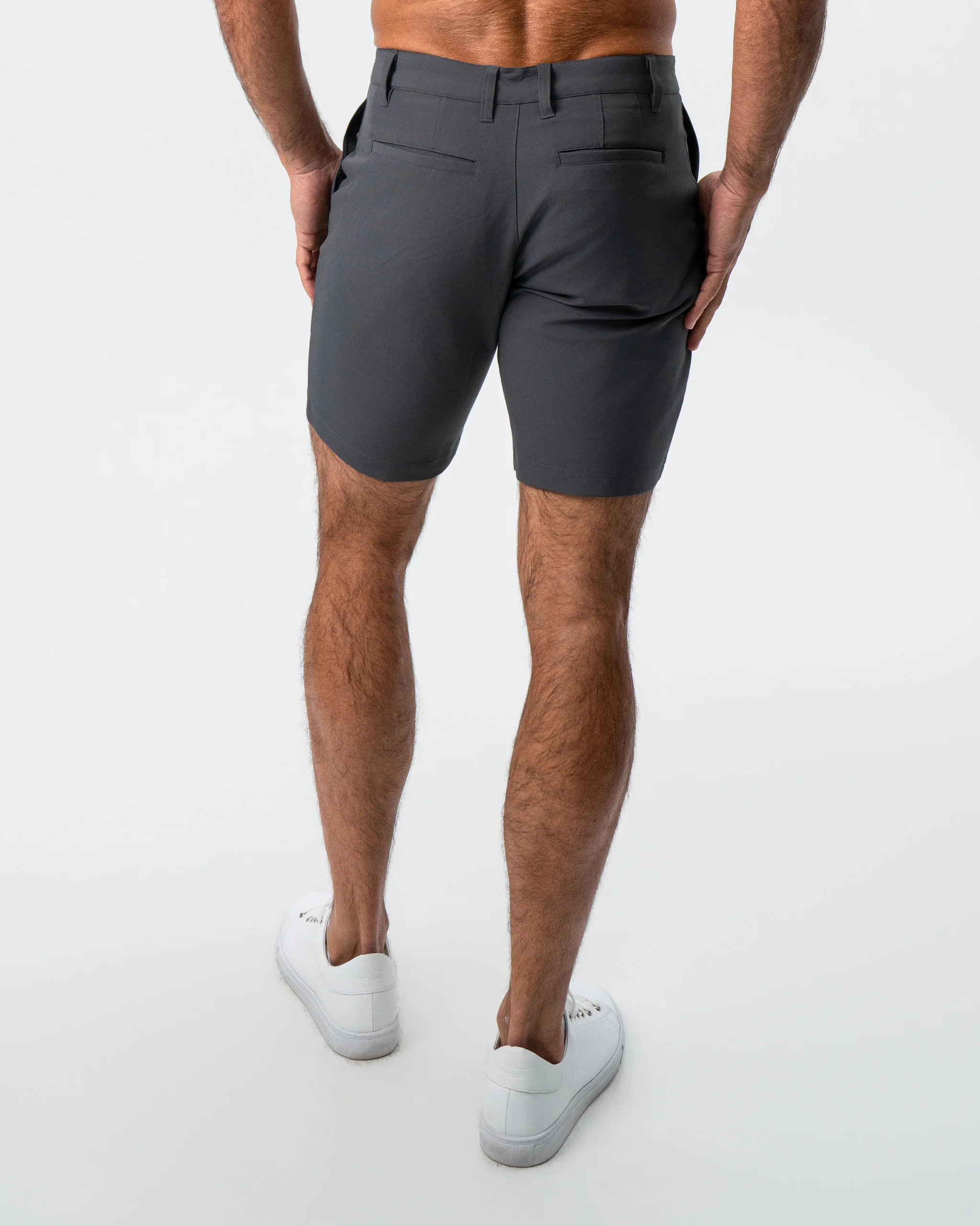 Athletic Fit Shorts - Charcoal - Image 3