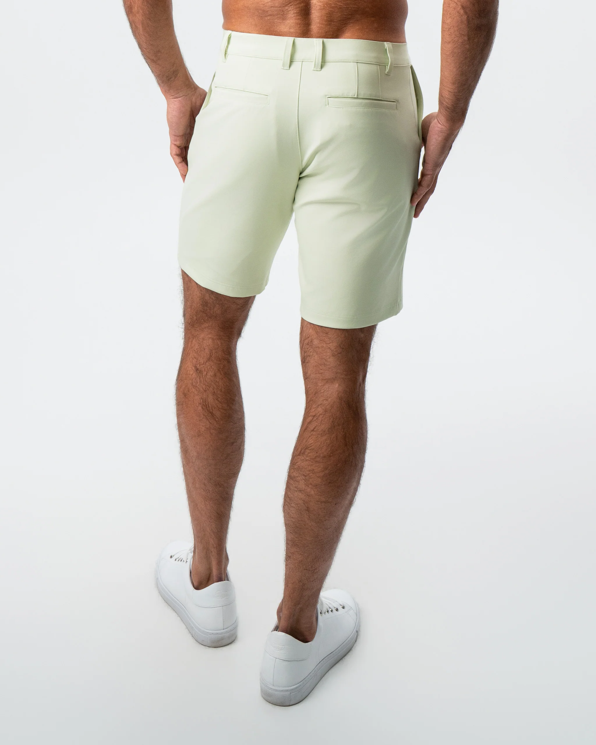 Athletic Fit Shorts - Mint Green - Image 3