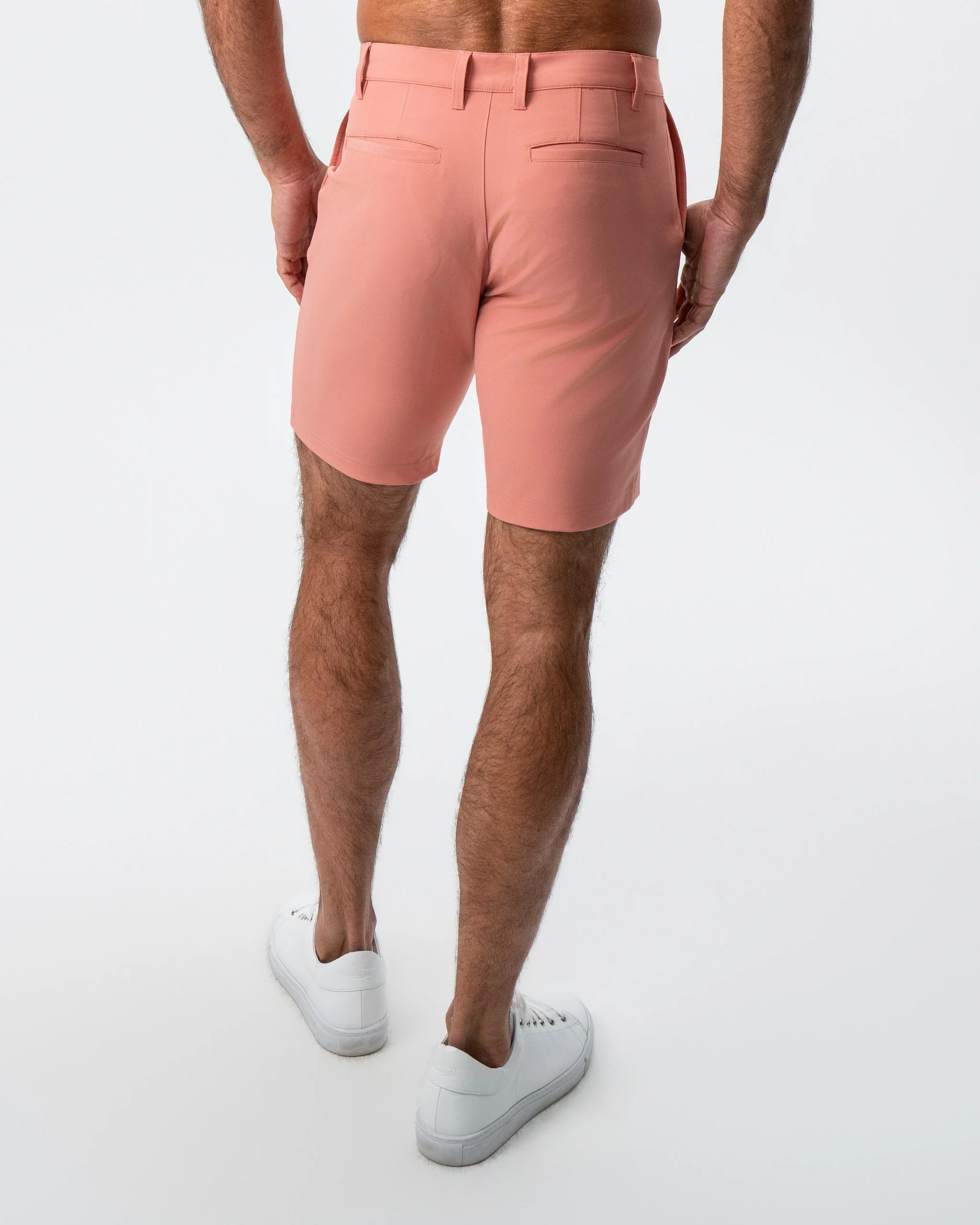 Athletic Fit Shorts - Salmon - Image 3