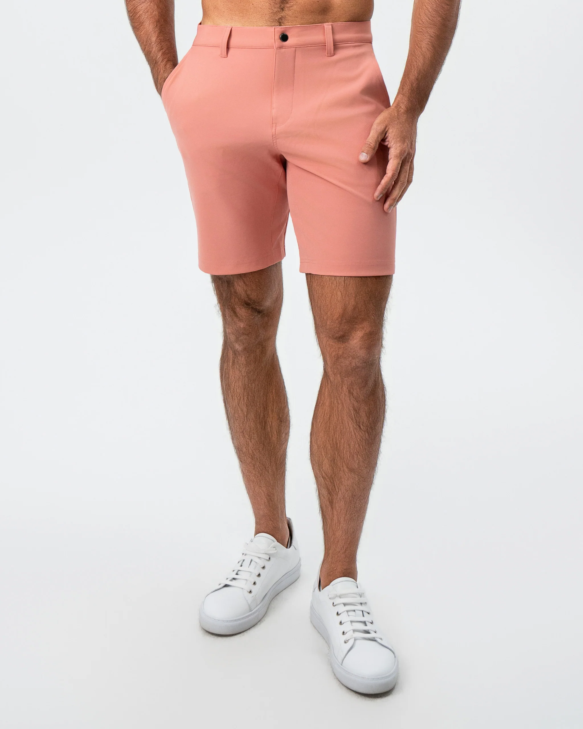 Athletic Fit Shorts - Salmon - Image 5
