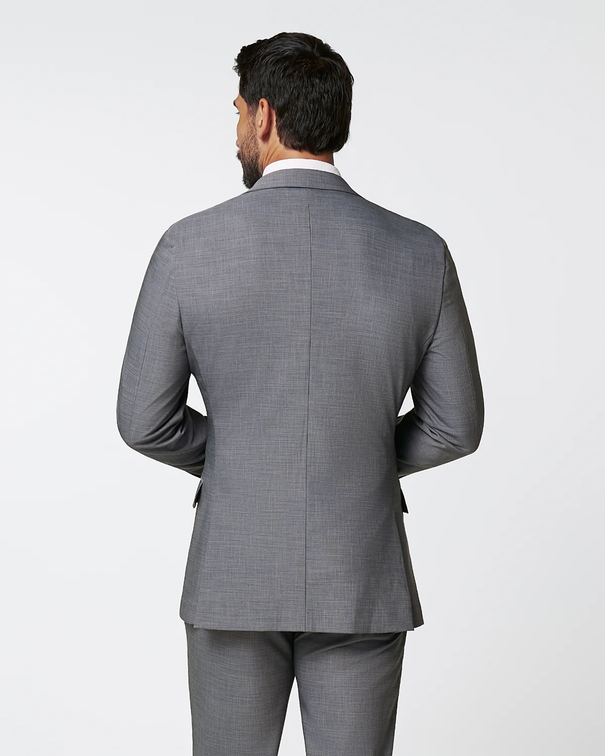 Athletic Fit Stretch Blazer - Heathered Grey - Image 4