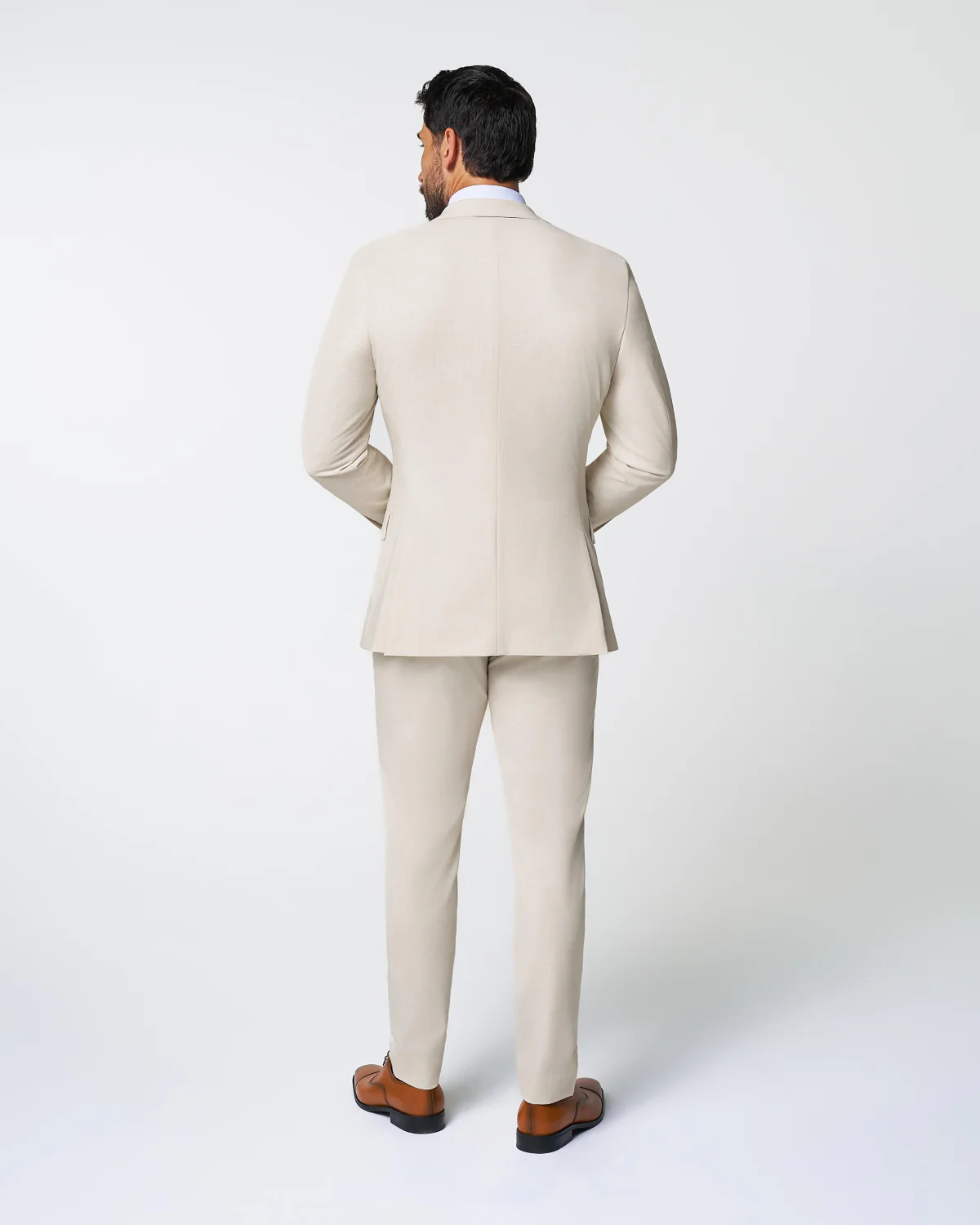 Athletic Fit Stretch Suit - Lightweight Heathered Bamboo - Image 4