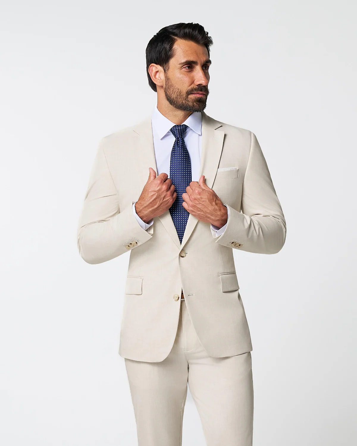 Athletic Fit Stretch Suit - Lightweight Heathered Bamboo - Image 6