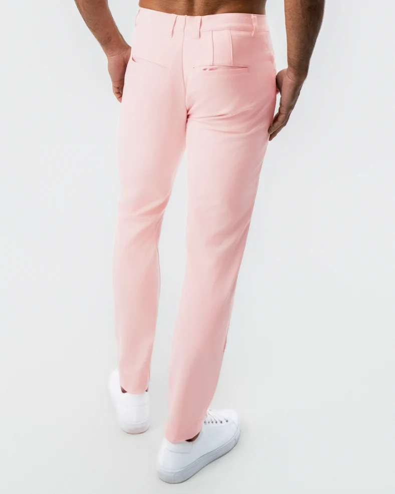 Athletic Fit Stretch Tech Chino - Coral Pink - Image 4