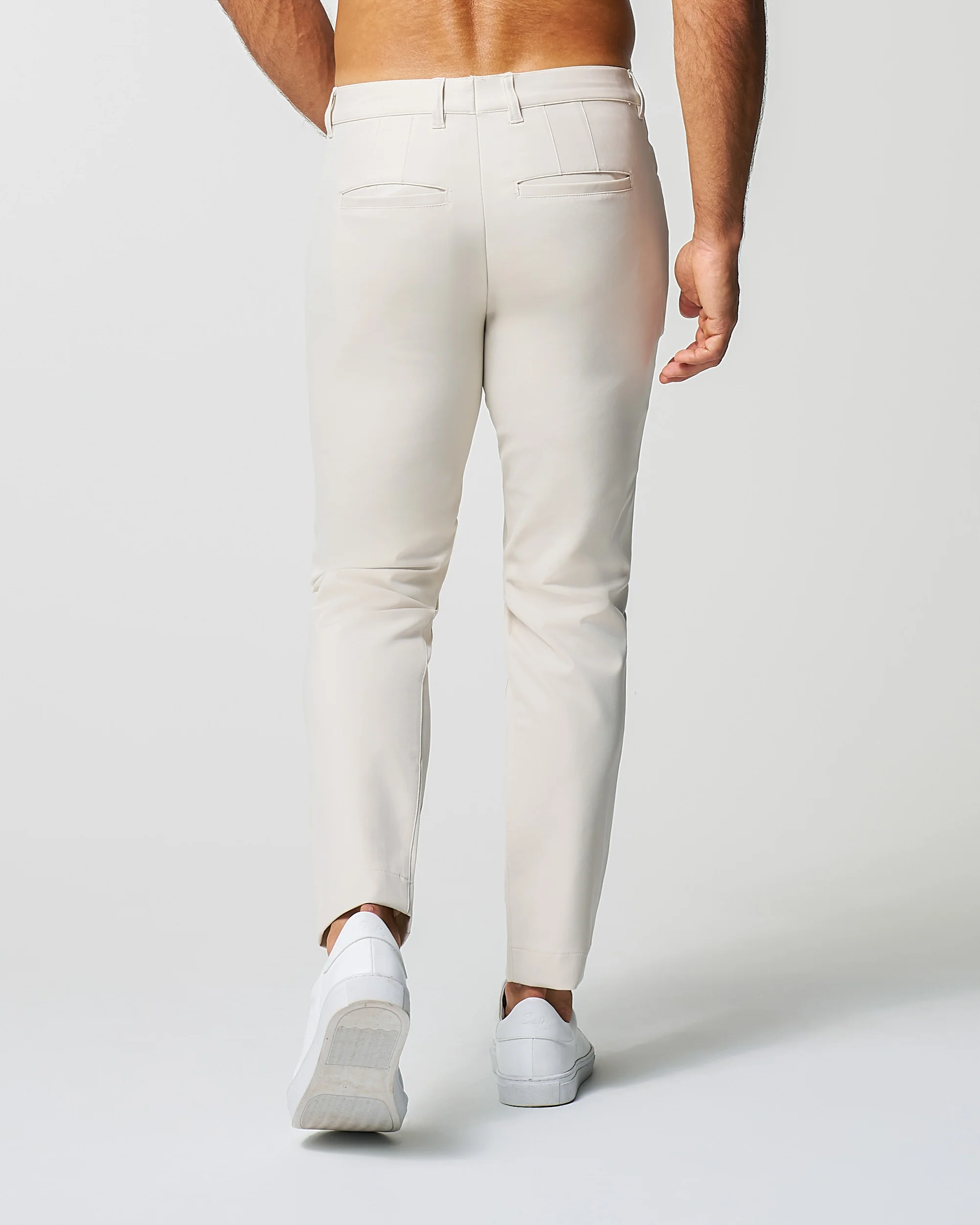 Athletic Fit Stretch Tech Chino - Light Khaki - Image 4