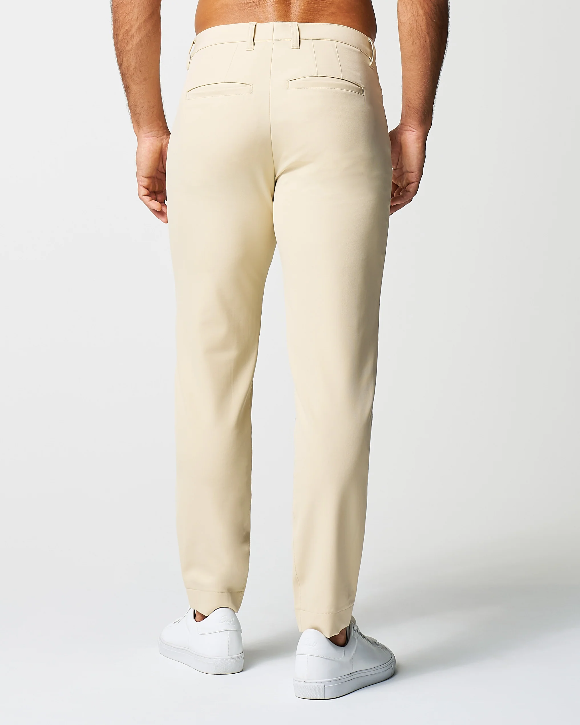 Athletic Fit Stretch Tech Chino - Mid Khaki - Image 4