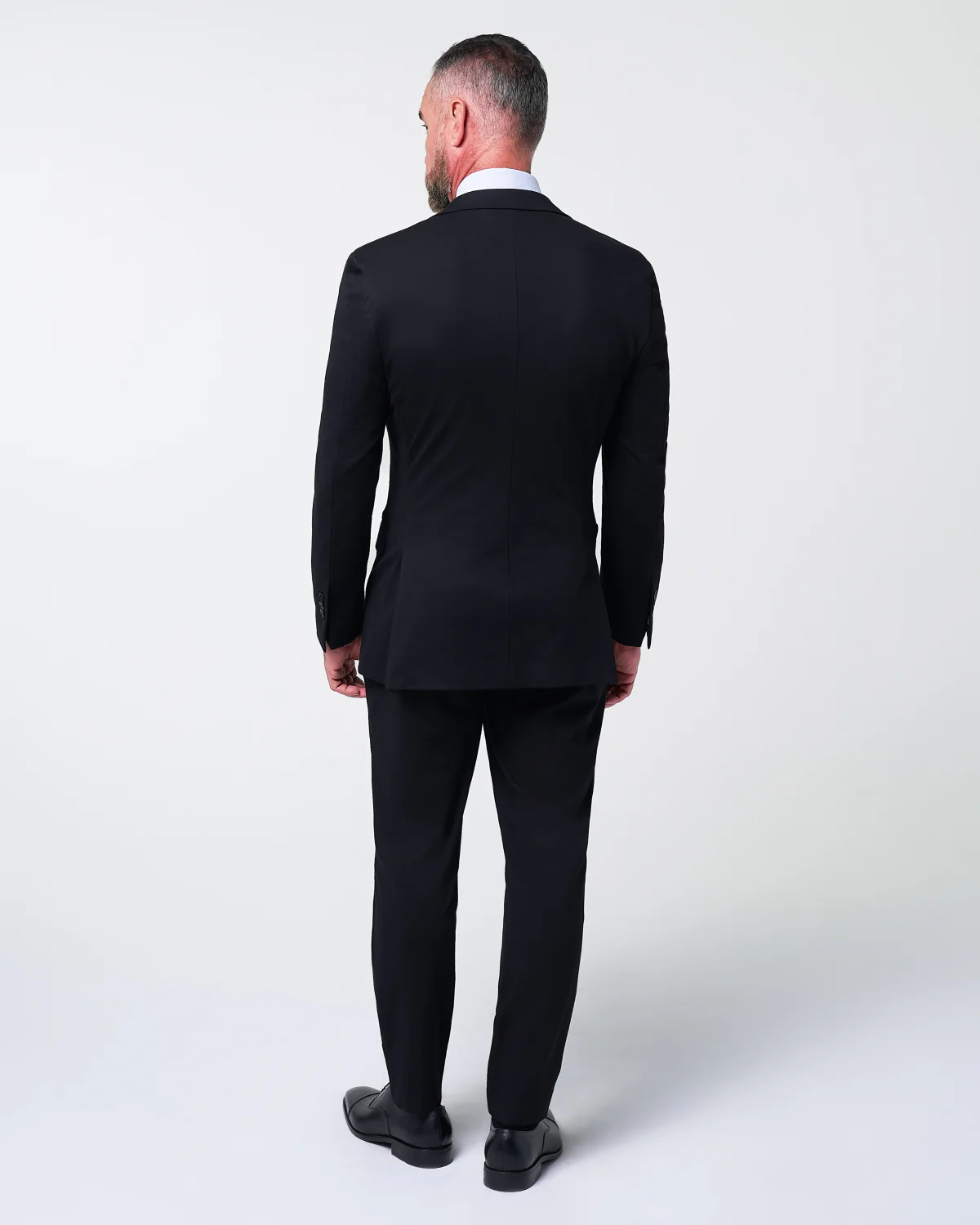 Athletic Fit Stretch Suit - Black - Image 4