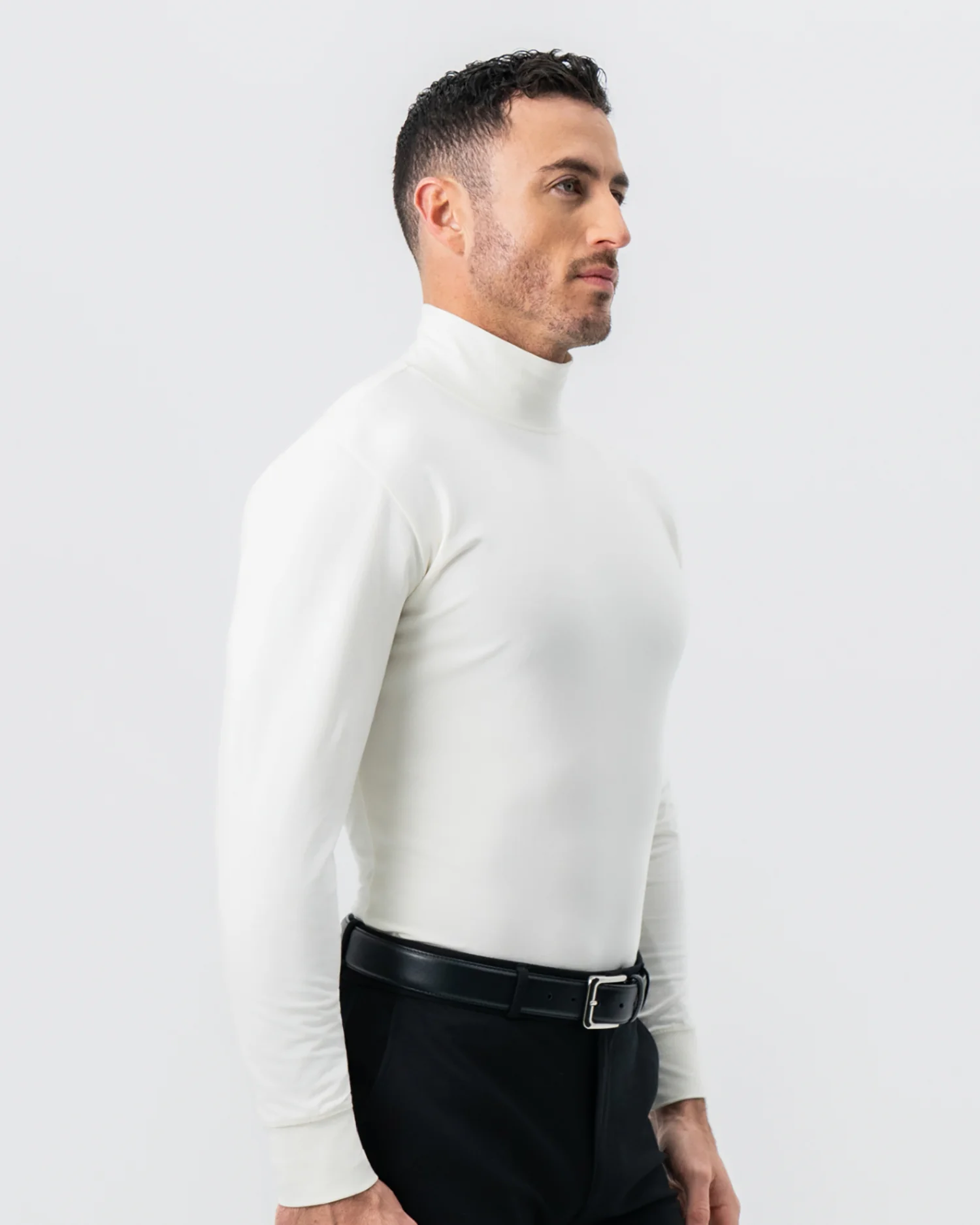 Mock Turtleneck - Cream - Image 4