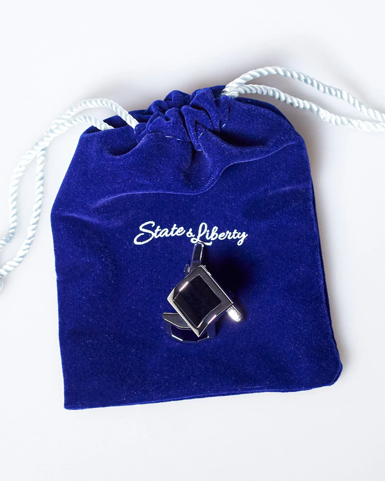 Black Square Cuff Links - Image 3