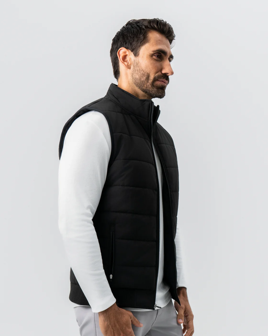 Down Vest - Black - Image 3