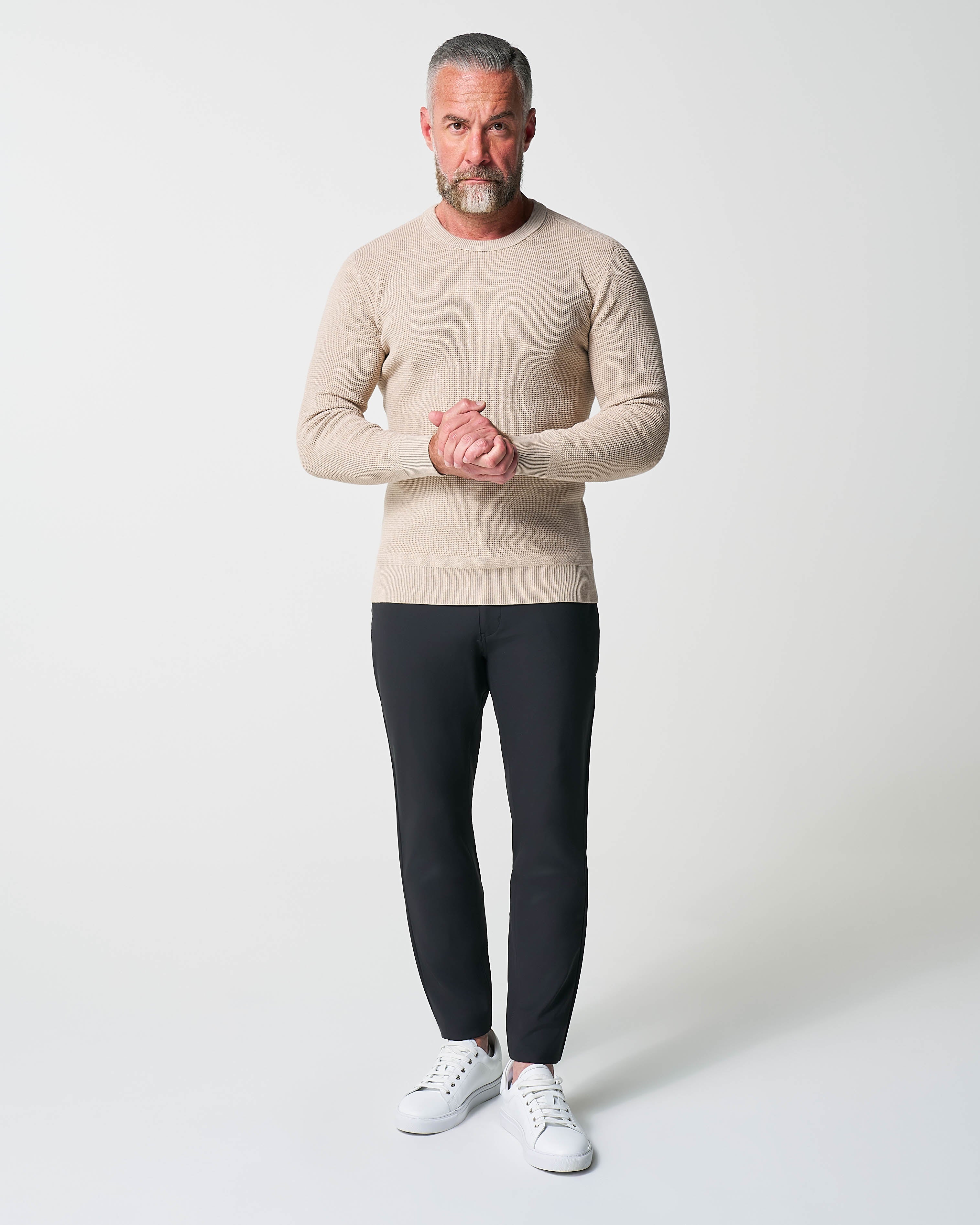 Heavy Knit Crewneck - Tan - Image 4