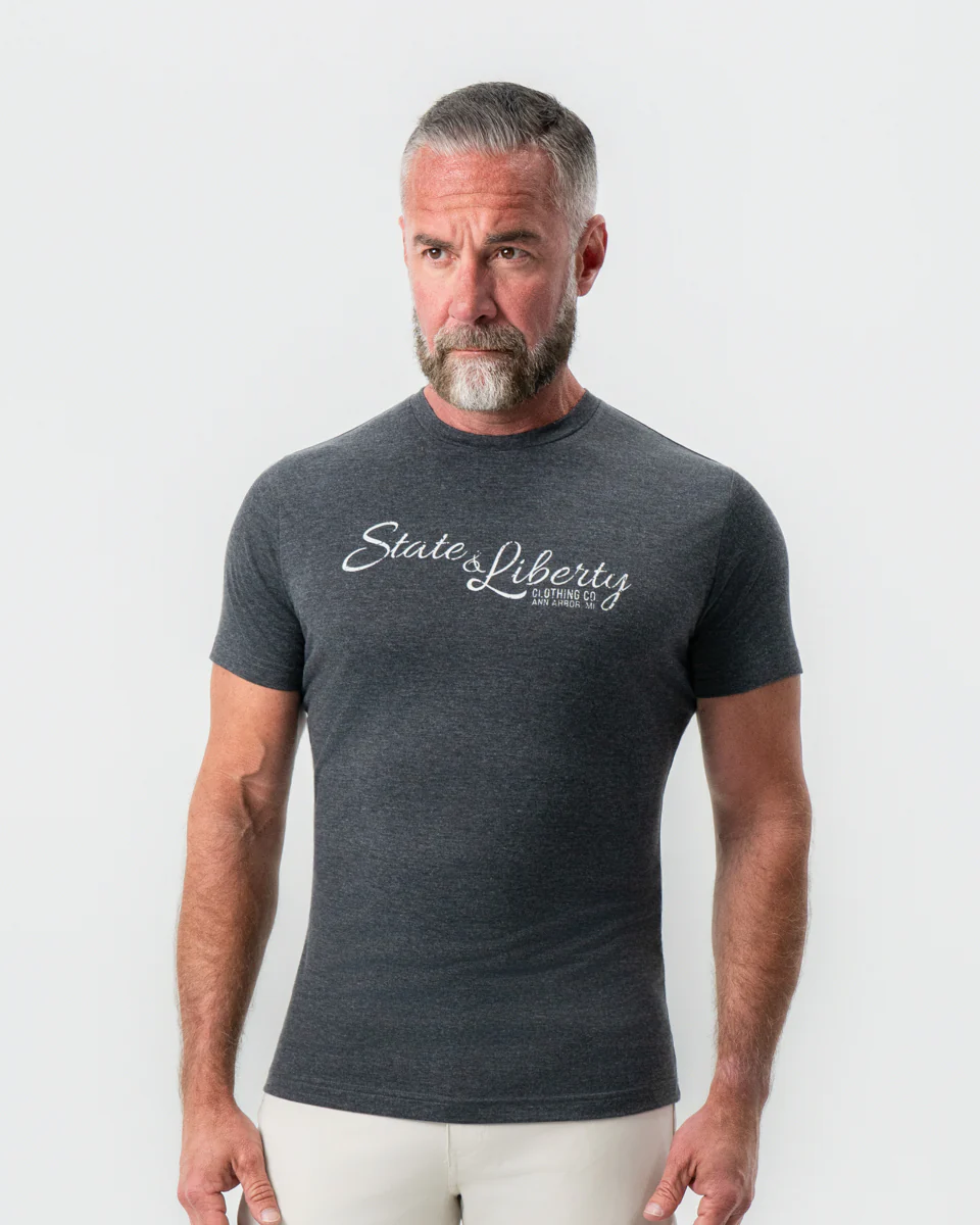 Logo T-Shirt - Charcoal - Image 7