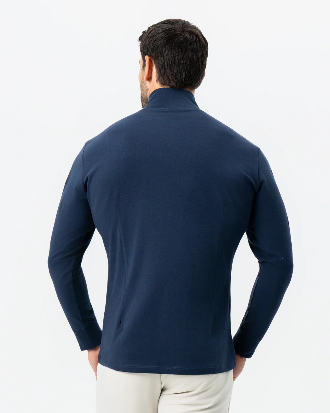 Mock Turtleneck - Navy - Image 4