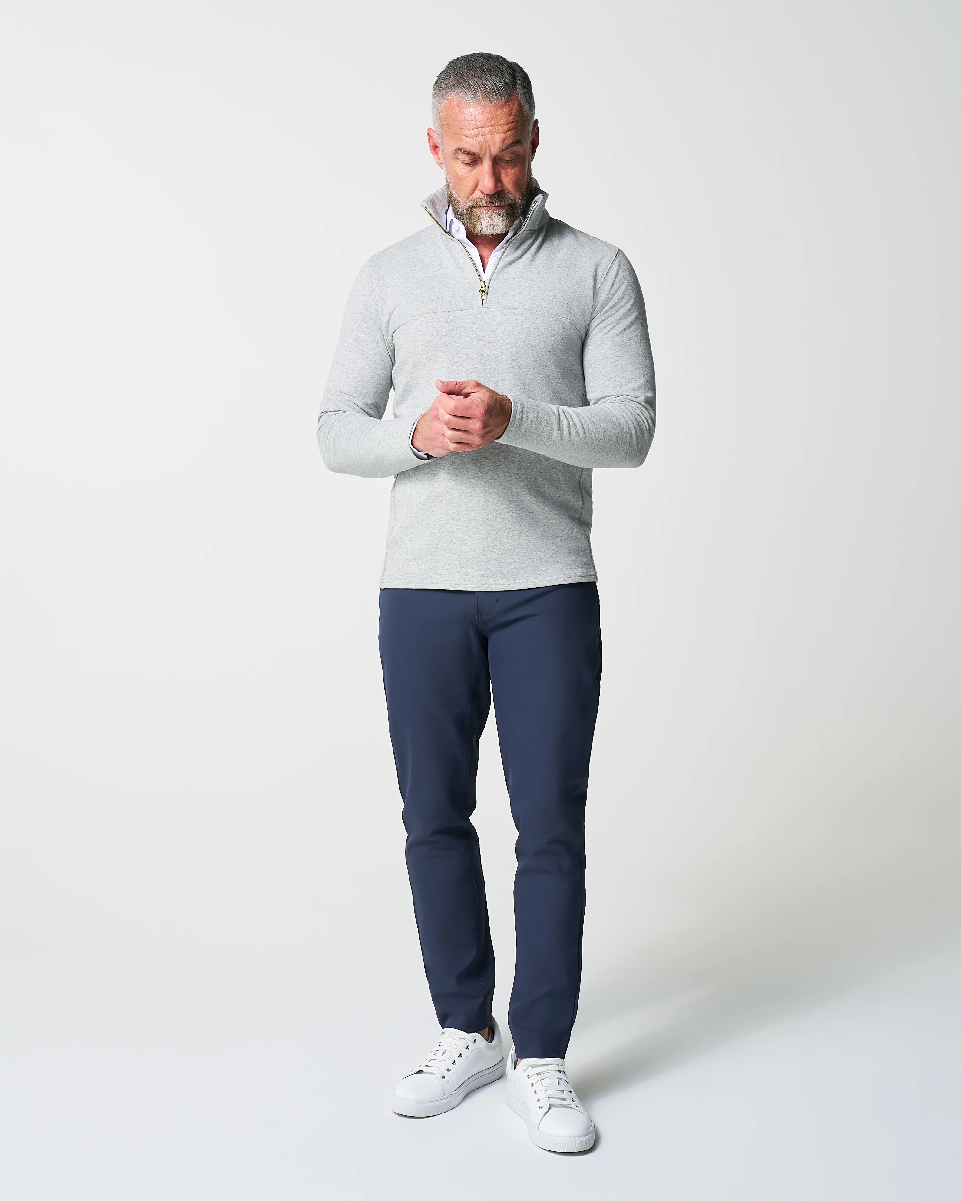Quarter Zip - Heathered Grey - Image 5
