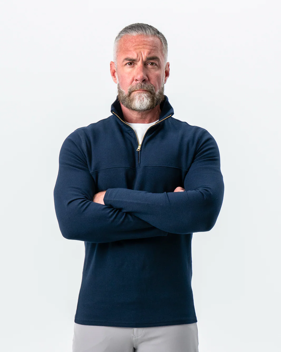 Quarter Zip - Solid Navy - Image 3