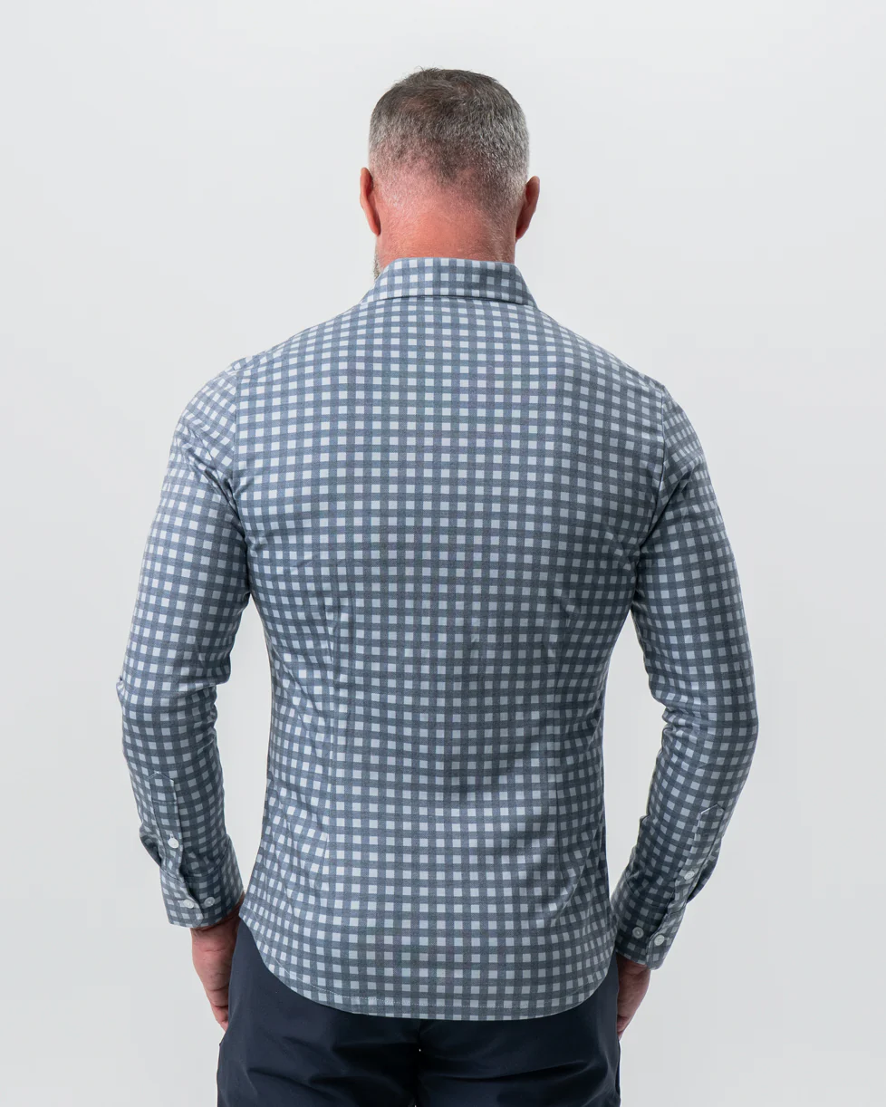 "The Ace" Big Navy Check Button Down - Image 5