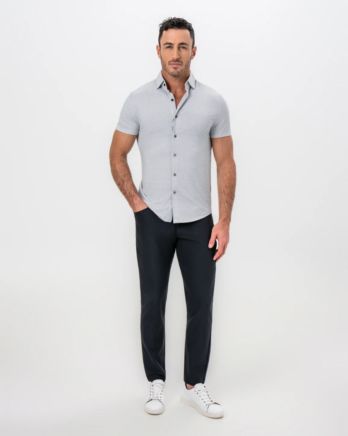 "The Barkley" Black & White Geometric Interlock - Image 5