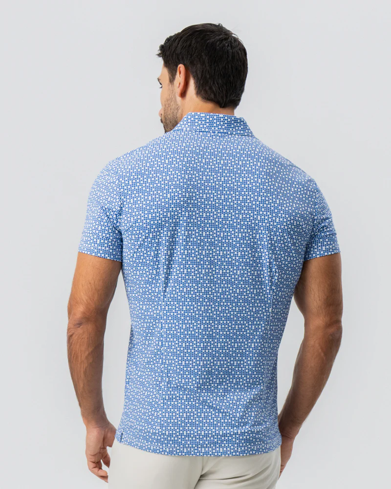 "The Beckham" Geo Royal Blue & White Double Circle - Image 4