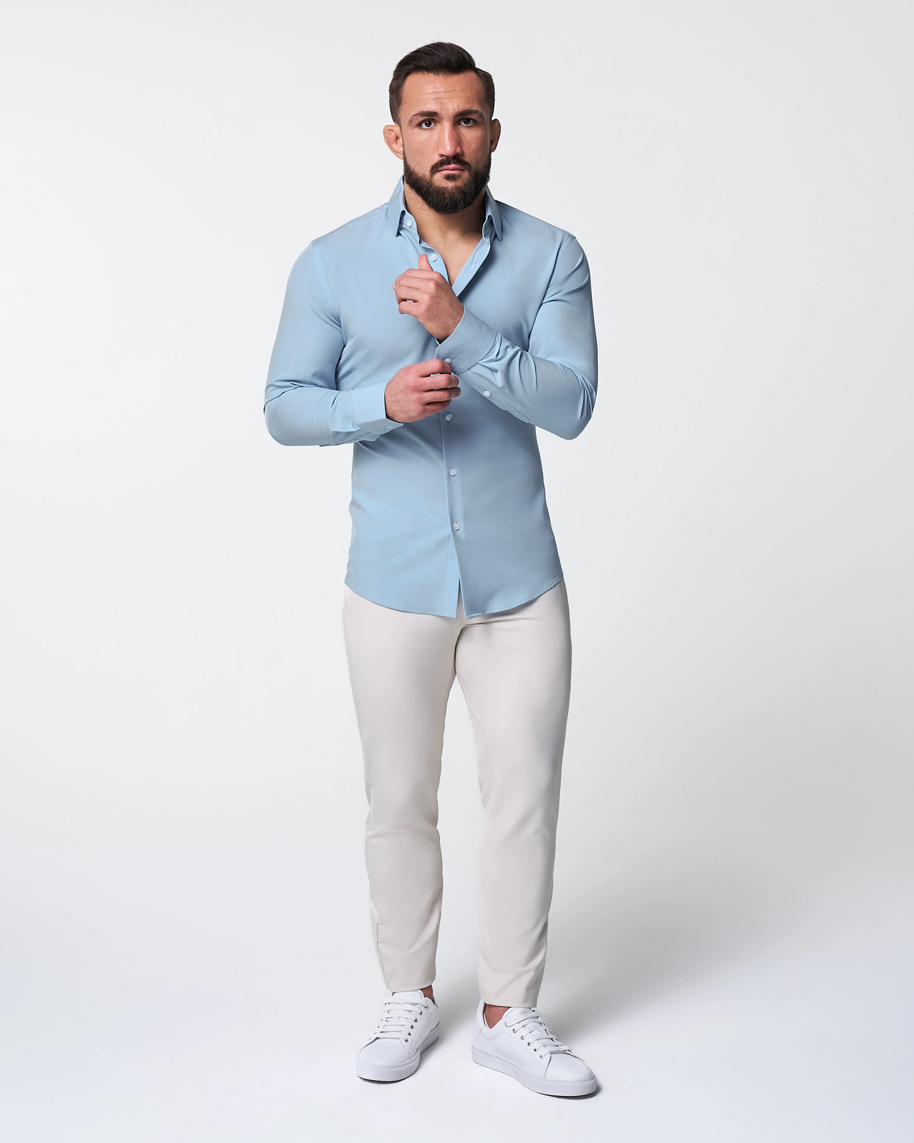 "The Bellamy" Business Blue - Classic Fit - Image 5