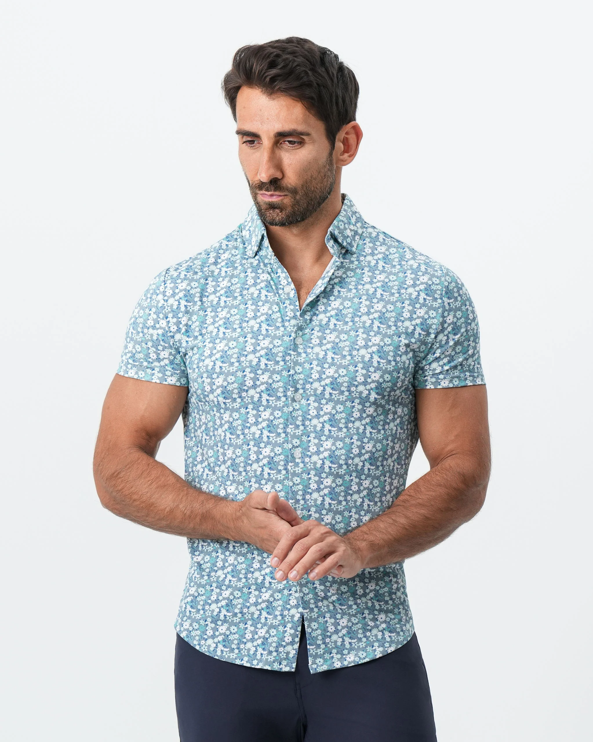 "The Bloom" Grey with Floral Print - Image 3