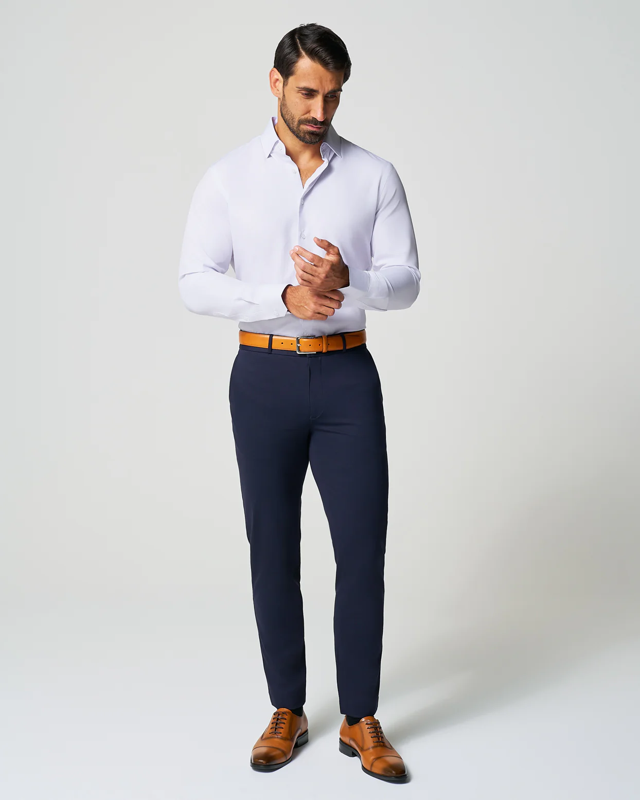 "The Brady" Light Pink & Light Blue Mini Check - Classic Fit - Image 9