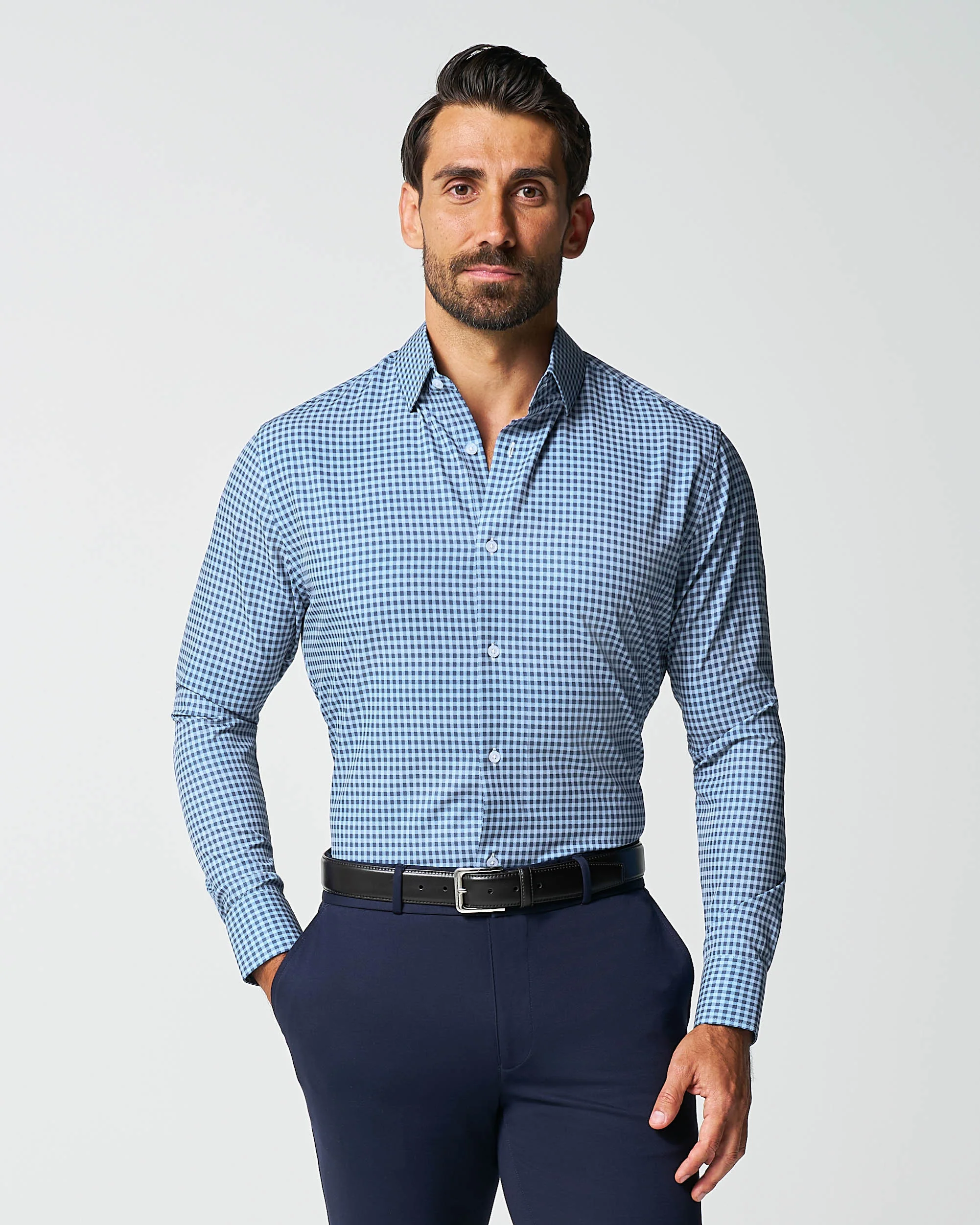 "The Brooklyn" Navy & Light Blue Gingham