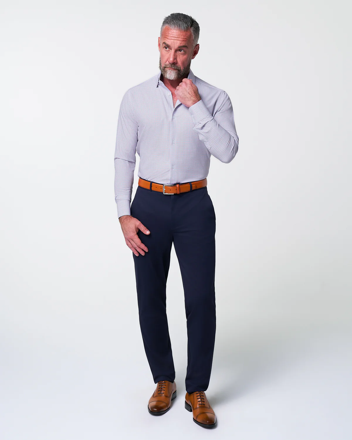 "The Buck" Orange and Blue Pattern - Classic Fit - Image 2