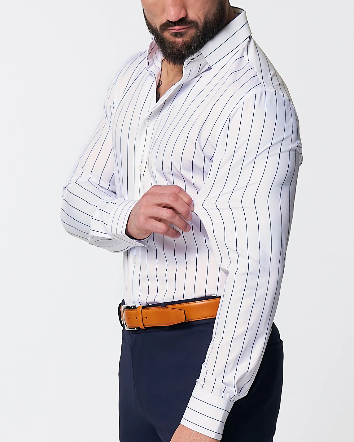 "The Cape" Wide Navy Stripe - Image 2