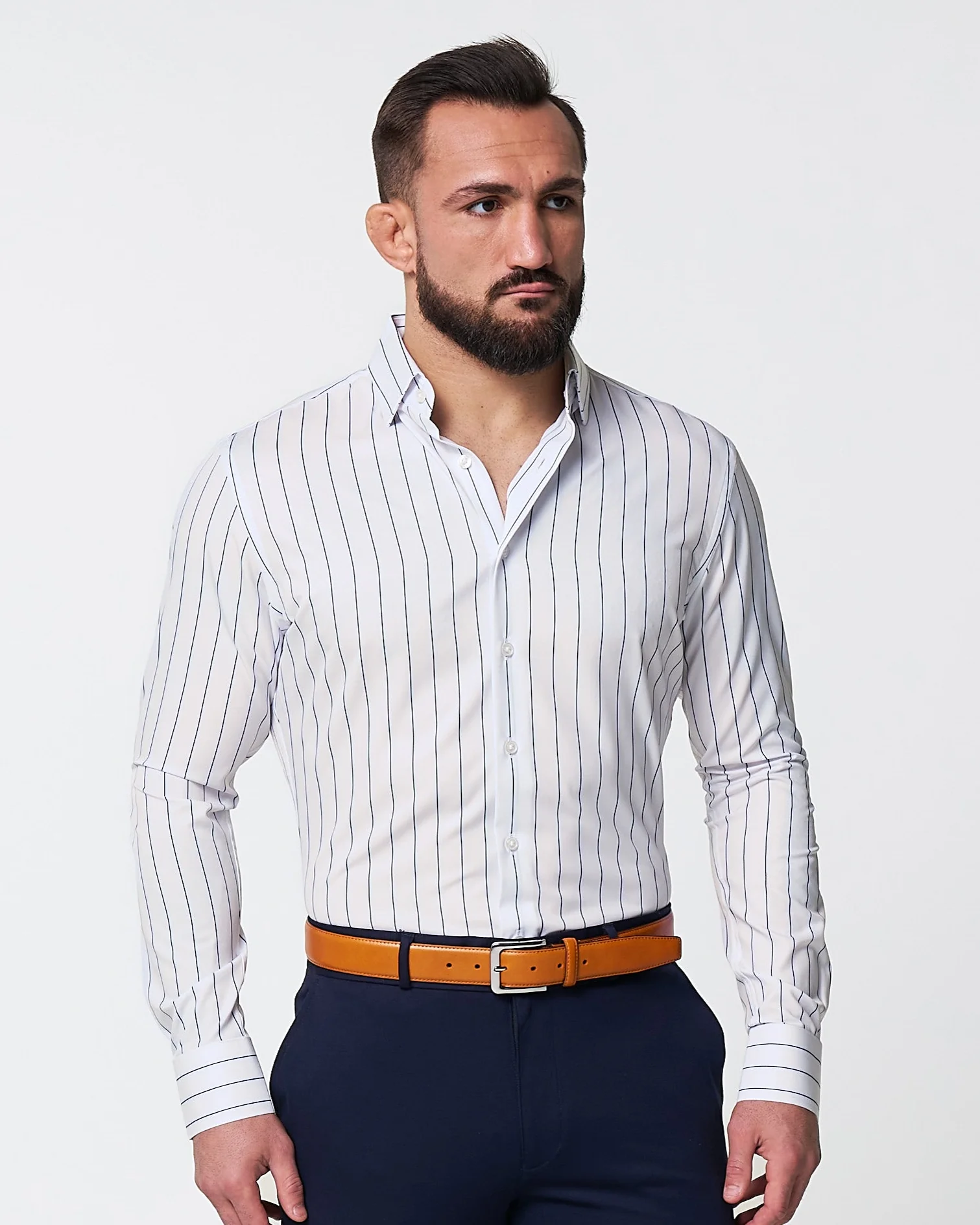 "The Cape" Wide Navy Stripe - Image 4