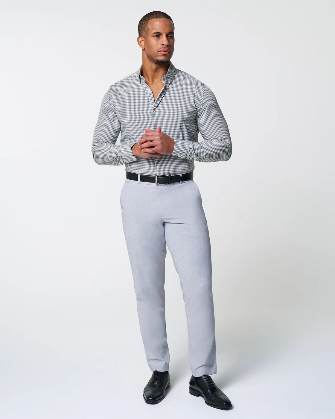 "The Chaney" Forest Green Gingham - Classic Fit - Image 3