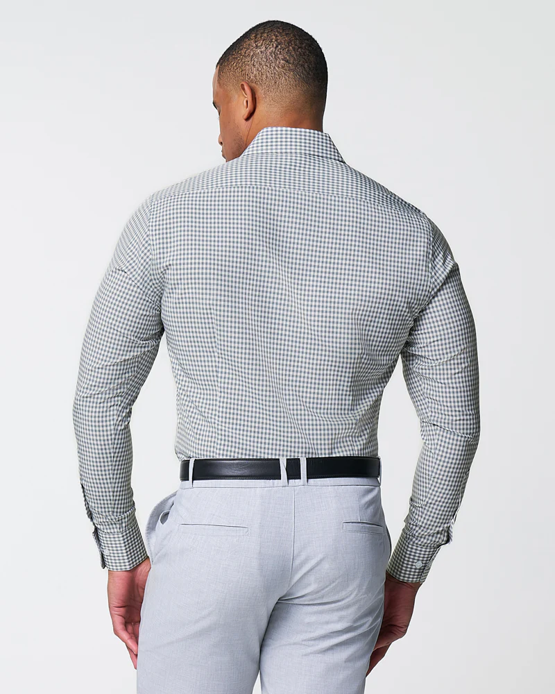 "The Chaney" Forest Green Gingham - Classic Fit - Image 5