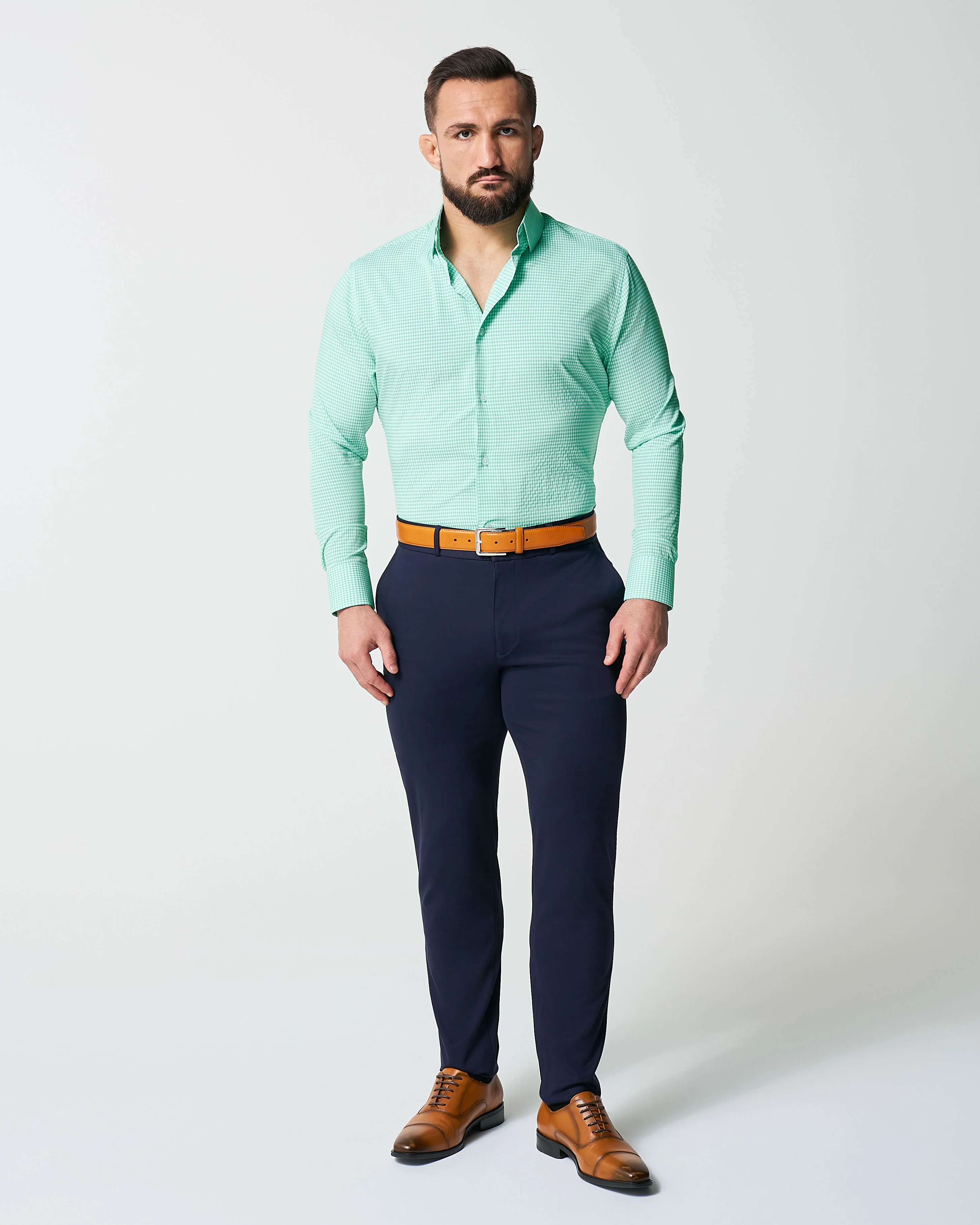 "The Charley" Mint Green Gingham - Image 3