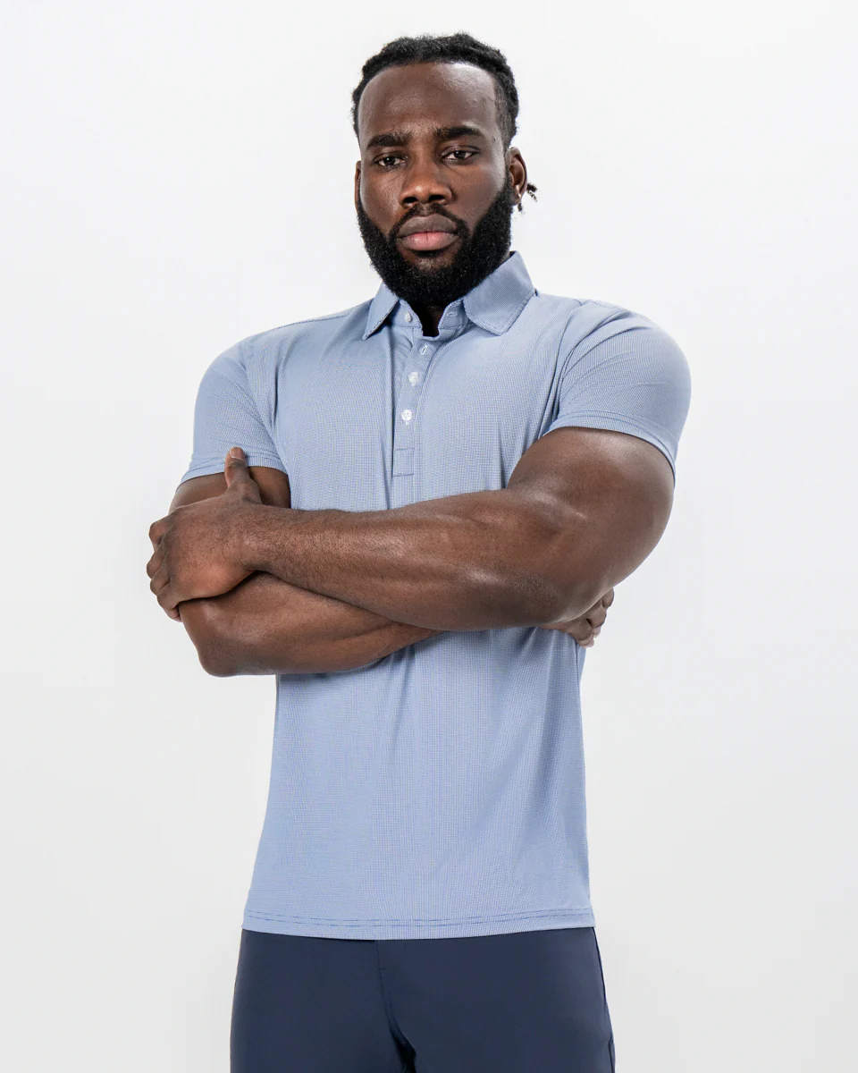 "The Crosby" Navy & White Mini Geo Pattern