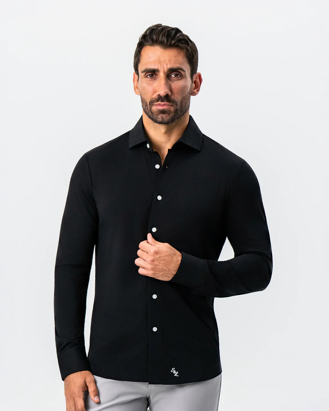 "The Dexter" Black Button Down - Image 4