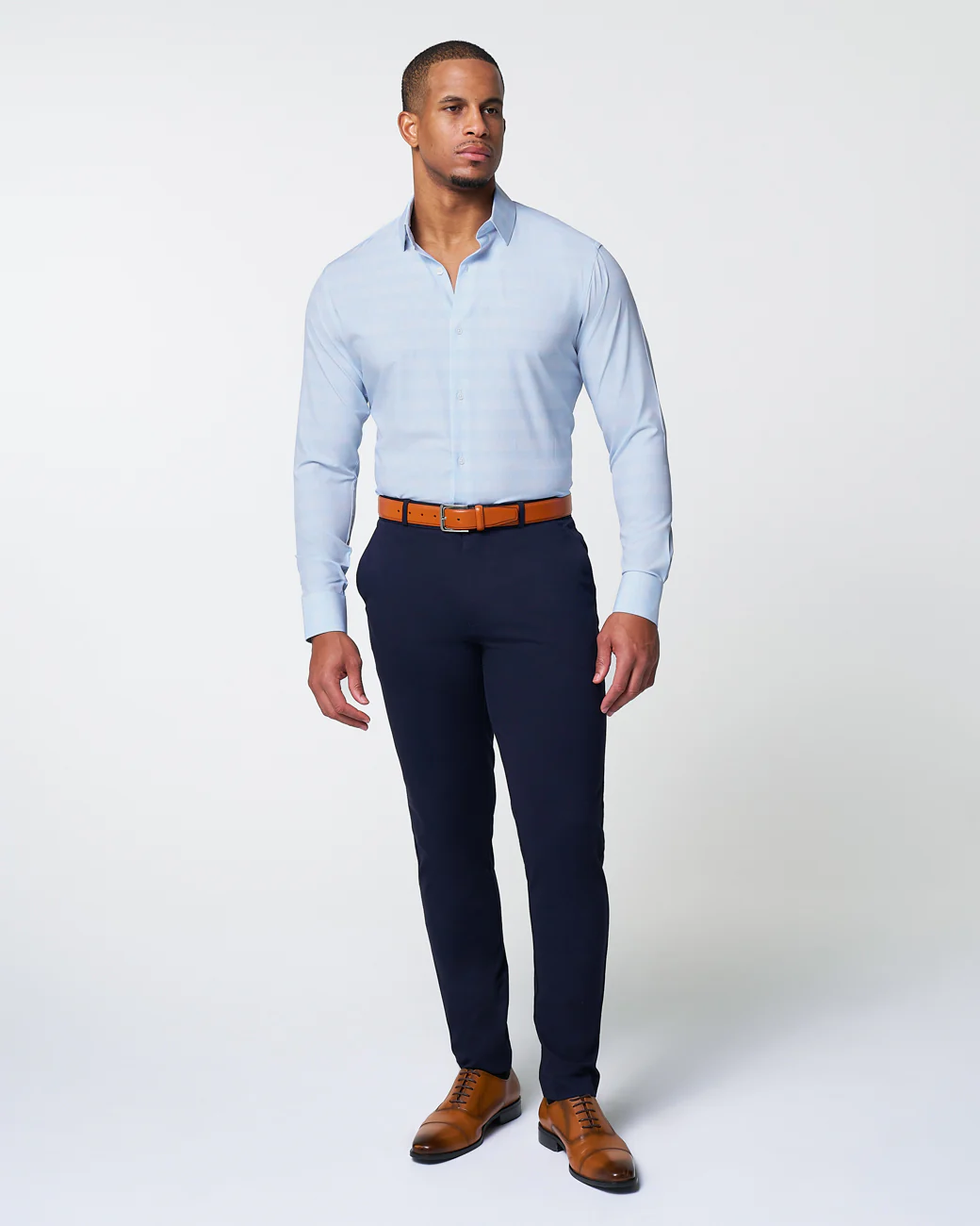 "The Flynn" Light Blue & White Plaid - Image 2