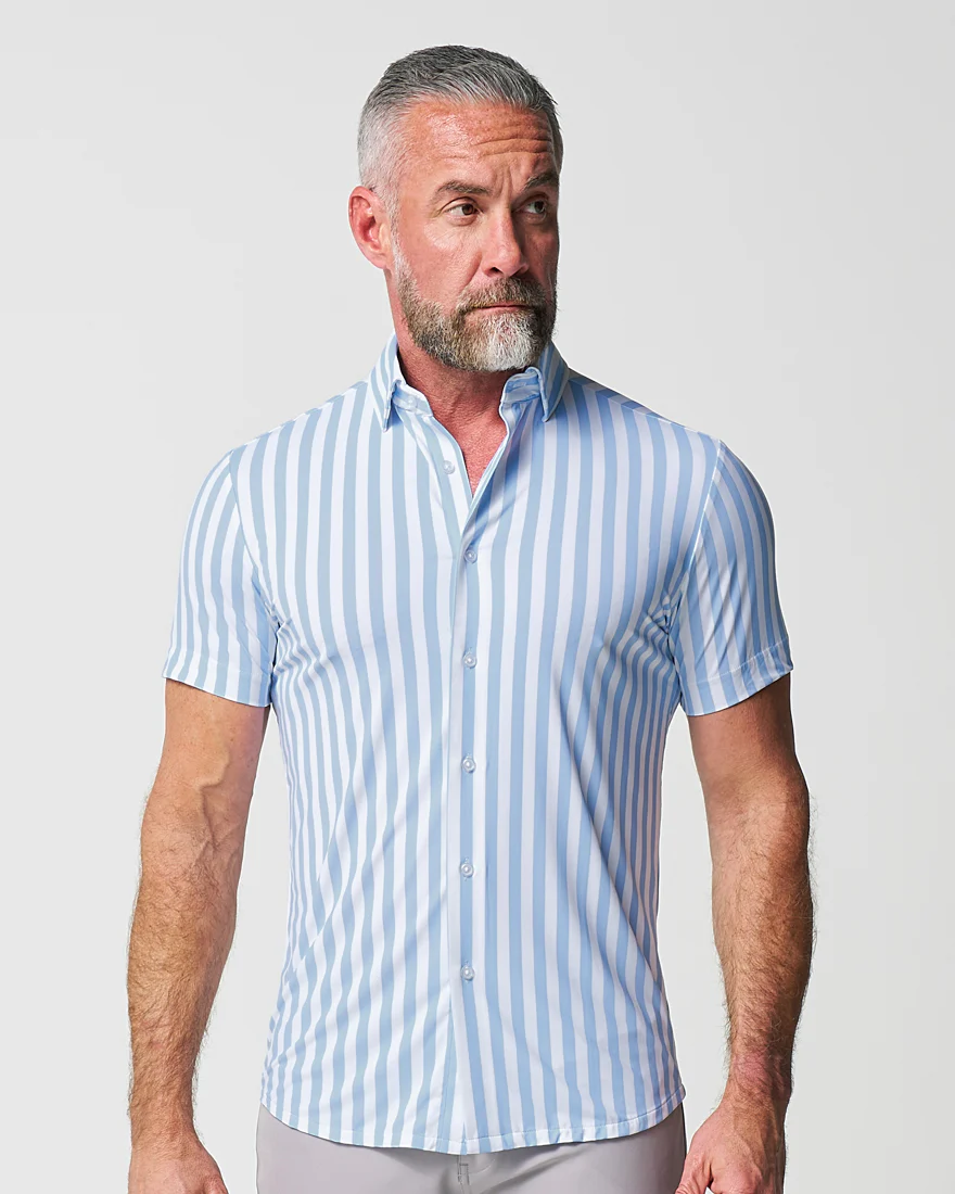 "The Greyson" Light Blue & White Striped - Image 6