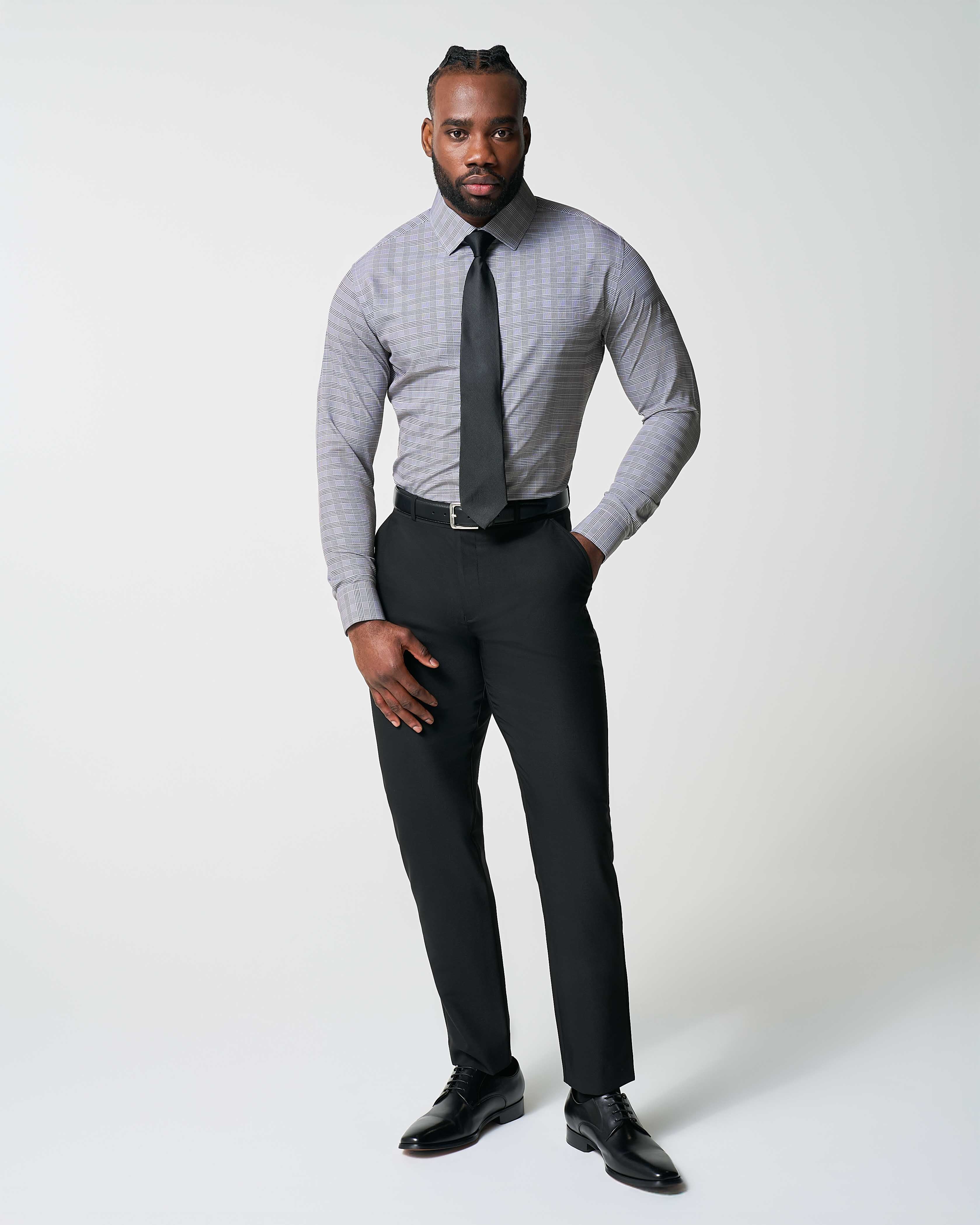"The Gunnar" Grey and Black Plaid - Image 4