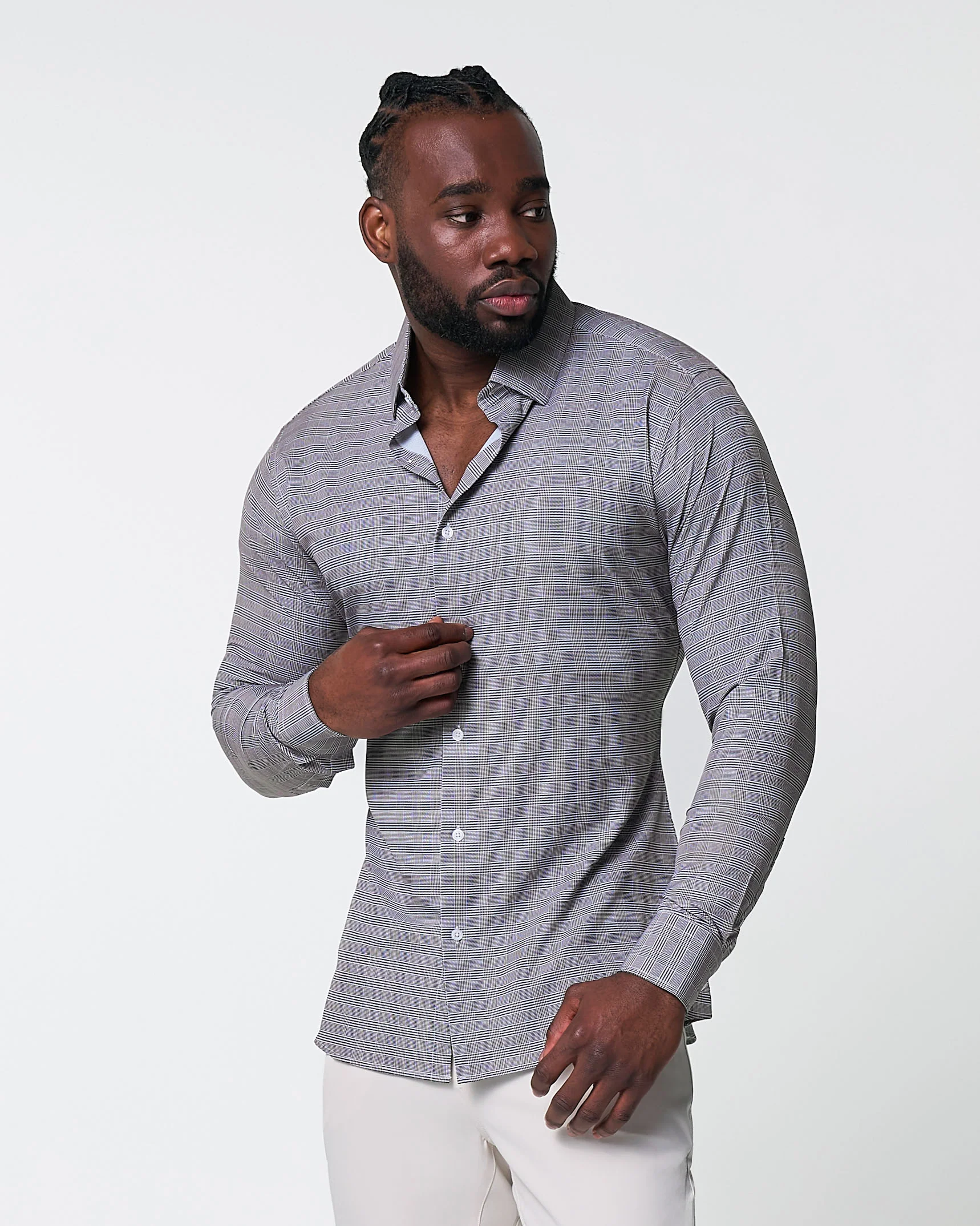 "The Gunnar" Grey and Black Plaid - Image 7
