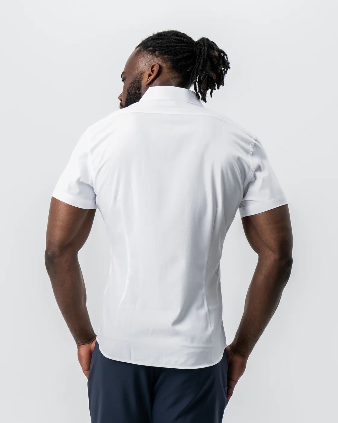"The Hampton" White with Navy Accents - Image 4