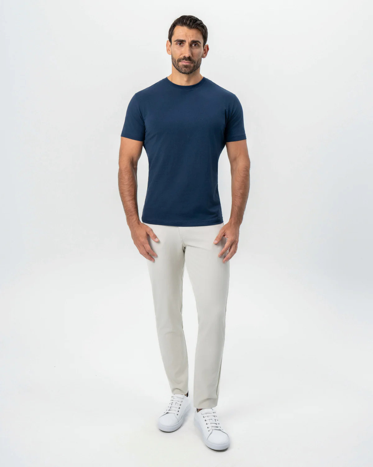 "The Hartford" Navy Short Sleeve Crewneck - Image 3