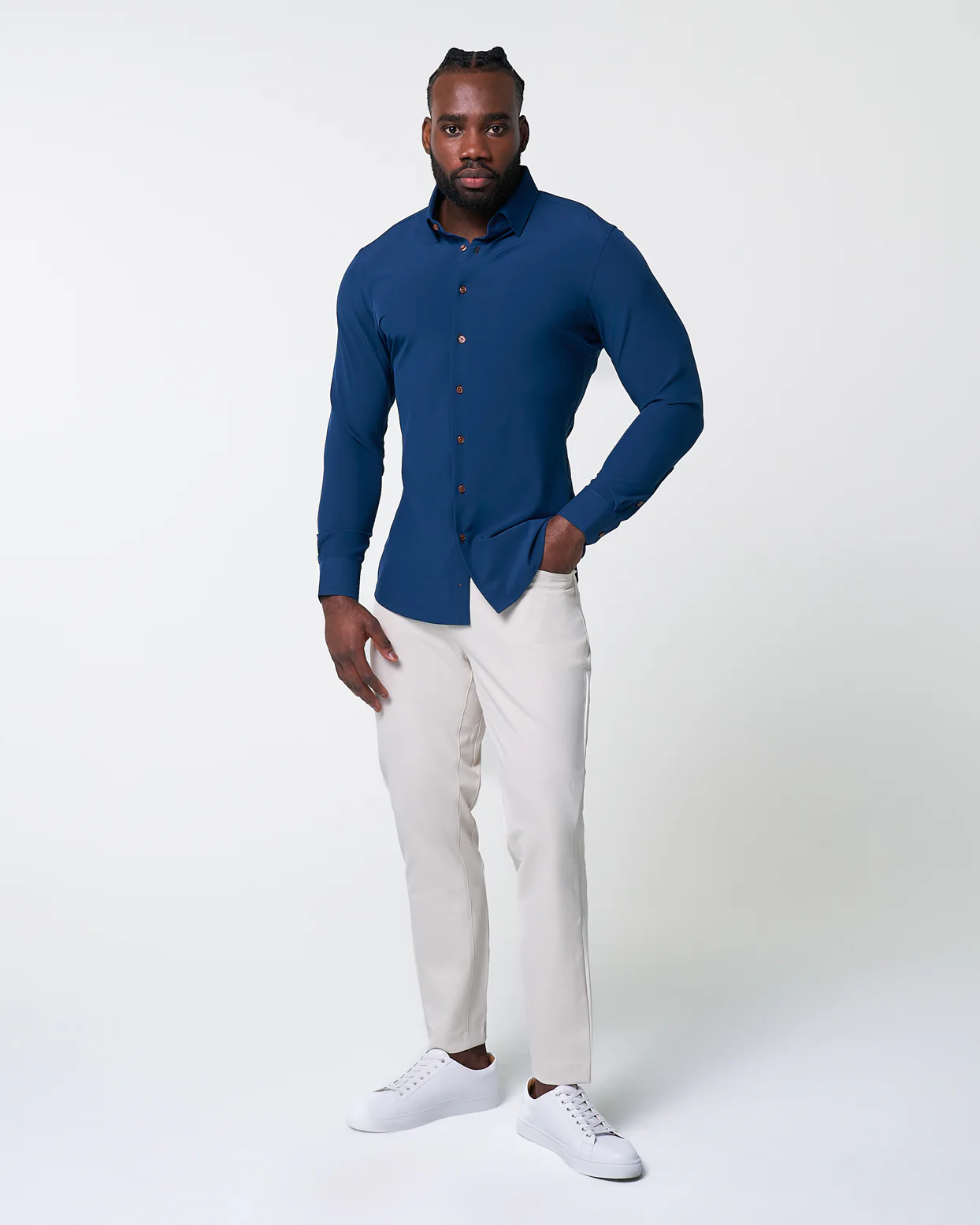 "The Howard" Solid Navy - Image 6