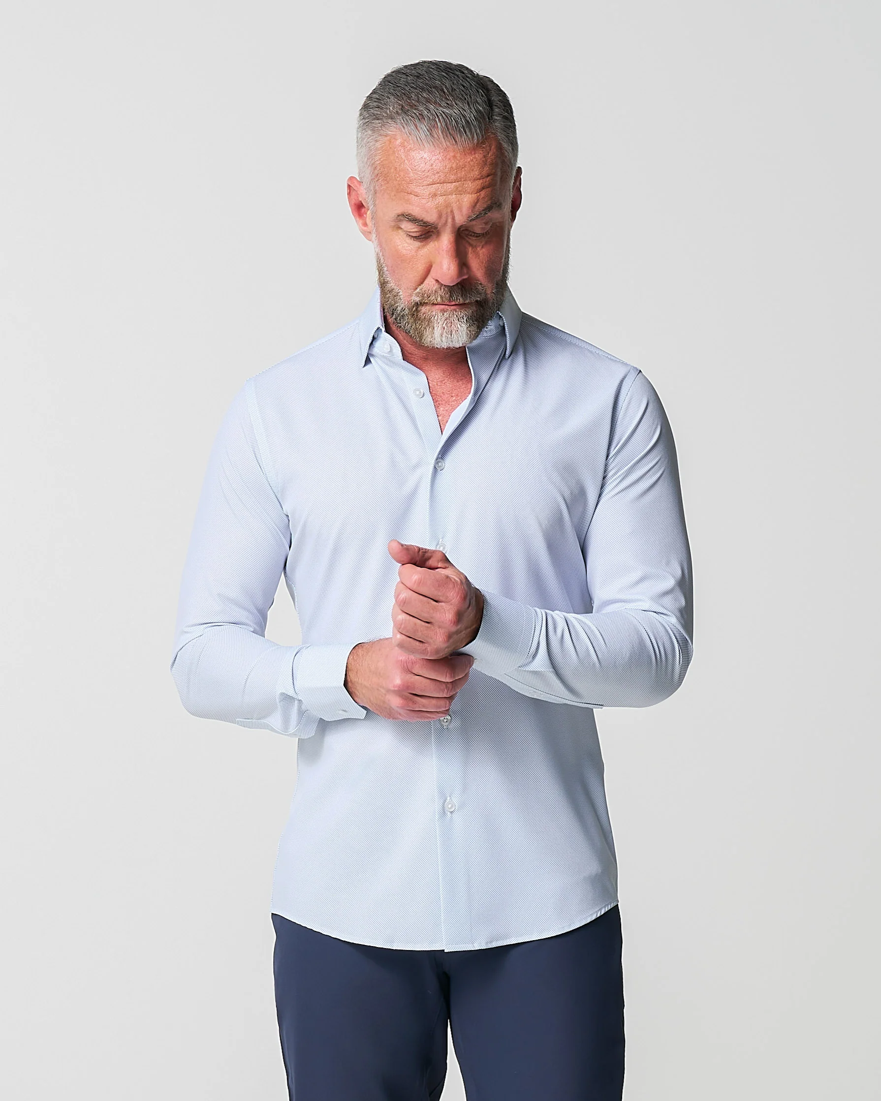 "The Jameson" Mini Navy Dot - Classic Fit - Image 9