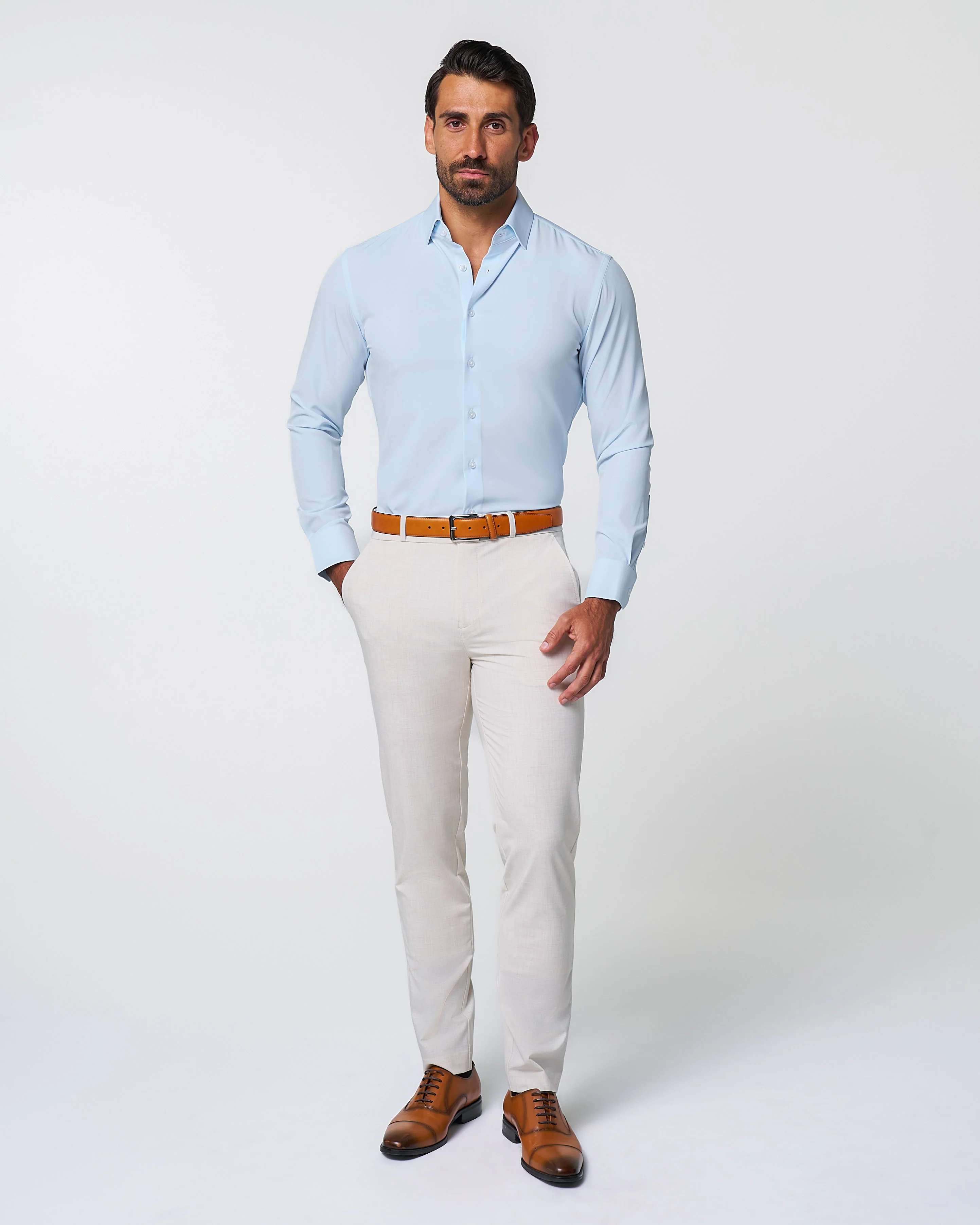 "The Javier" Pale Blue - Classic Fit - Image 3