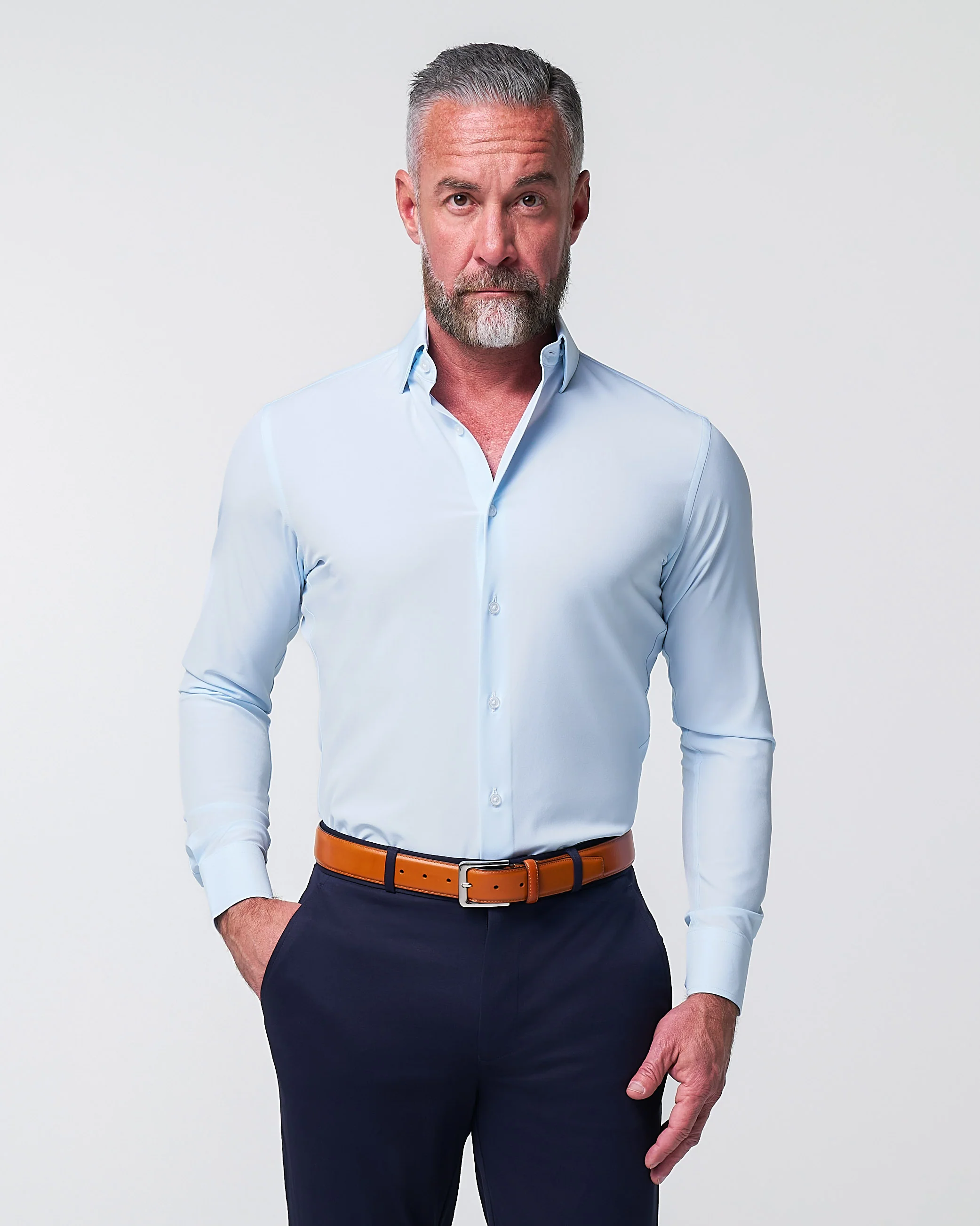"The Javier" Pale Blue - Classic Fit - Image 8
