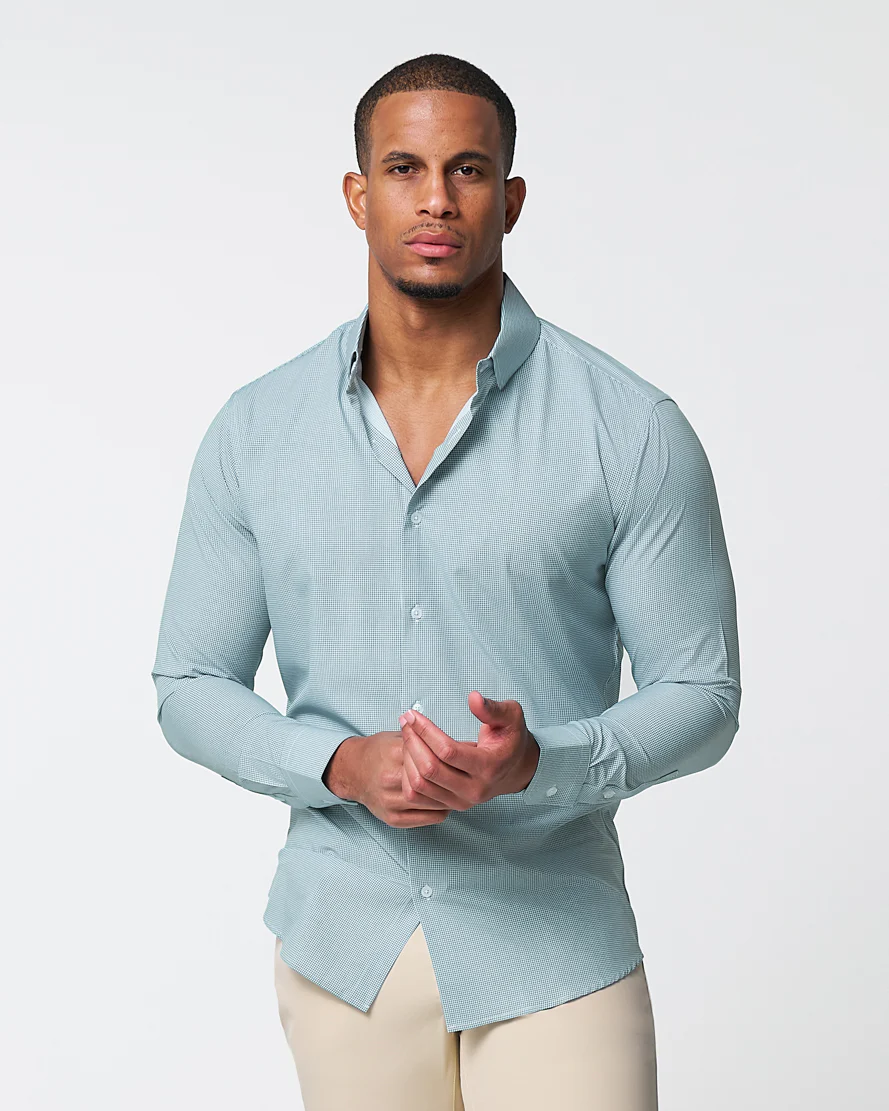 "The Kane" Green & White Houndstooth - Image 3