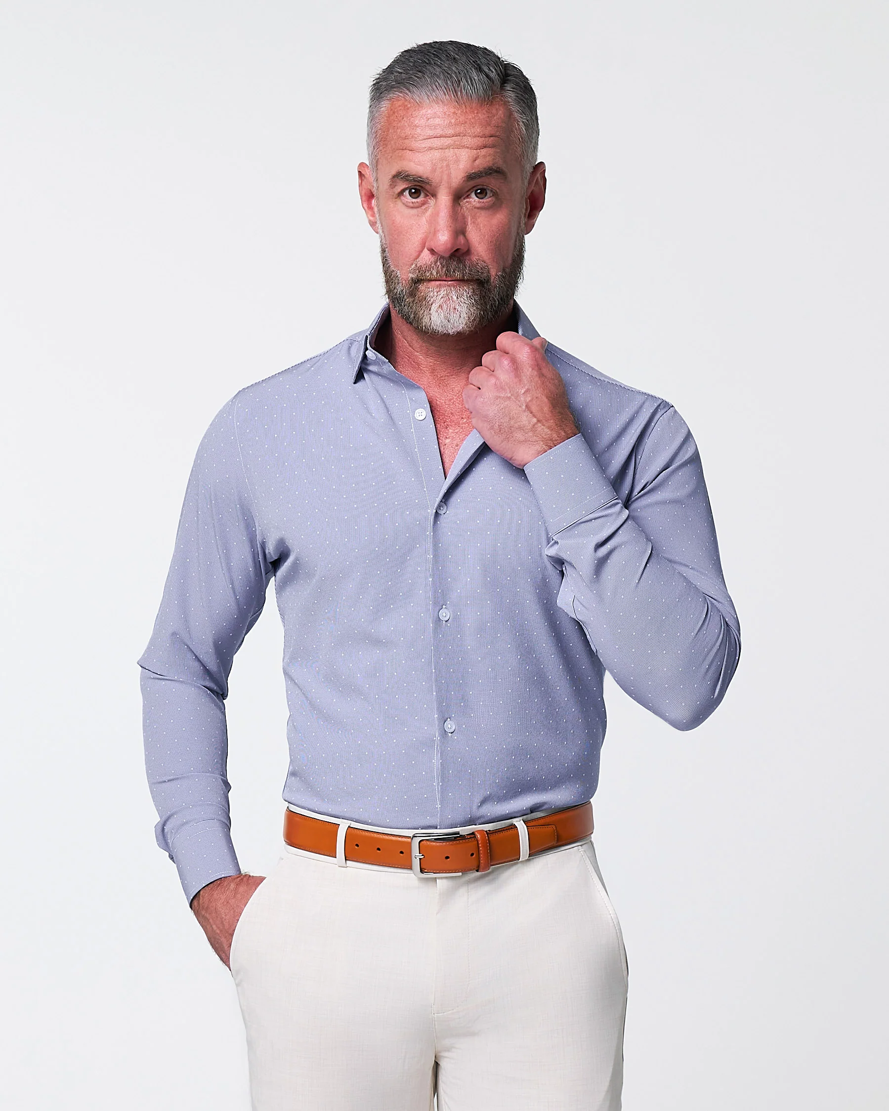 "The Lambert" Blue with White Dots - Image 4