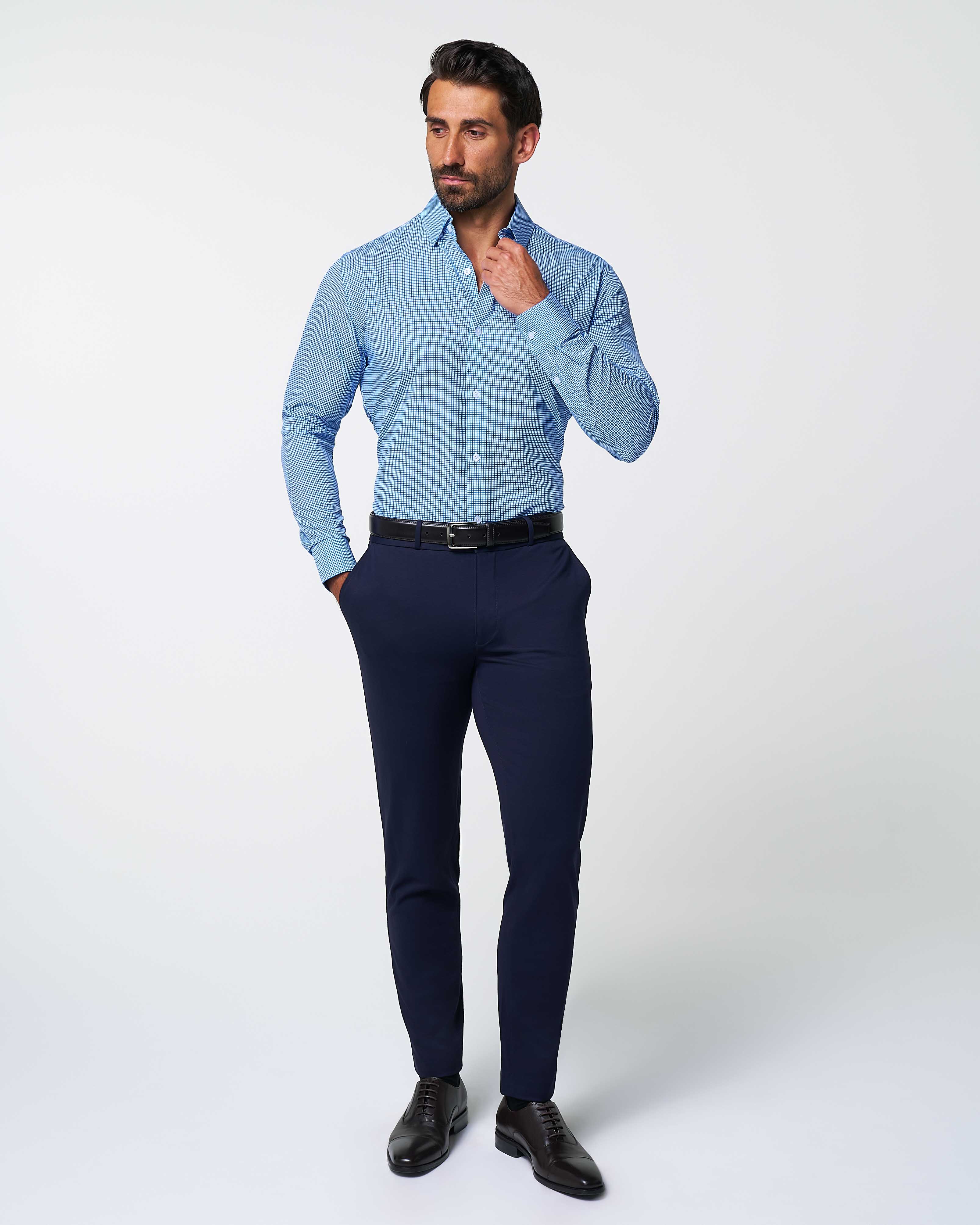 "The Meram" Blue Windowpane - Image 3